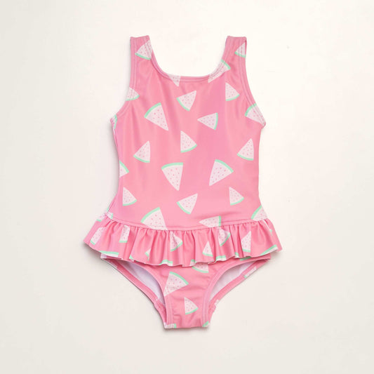 Maillot de bain imprimé Rose