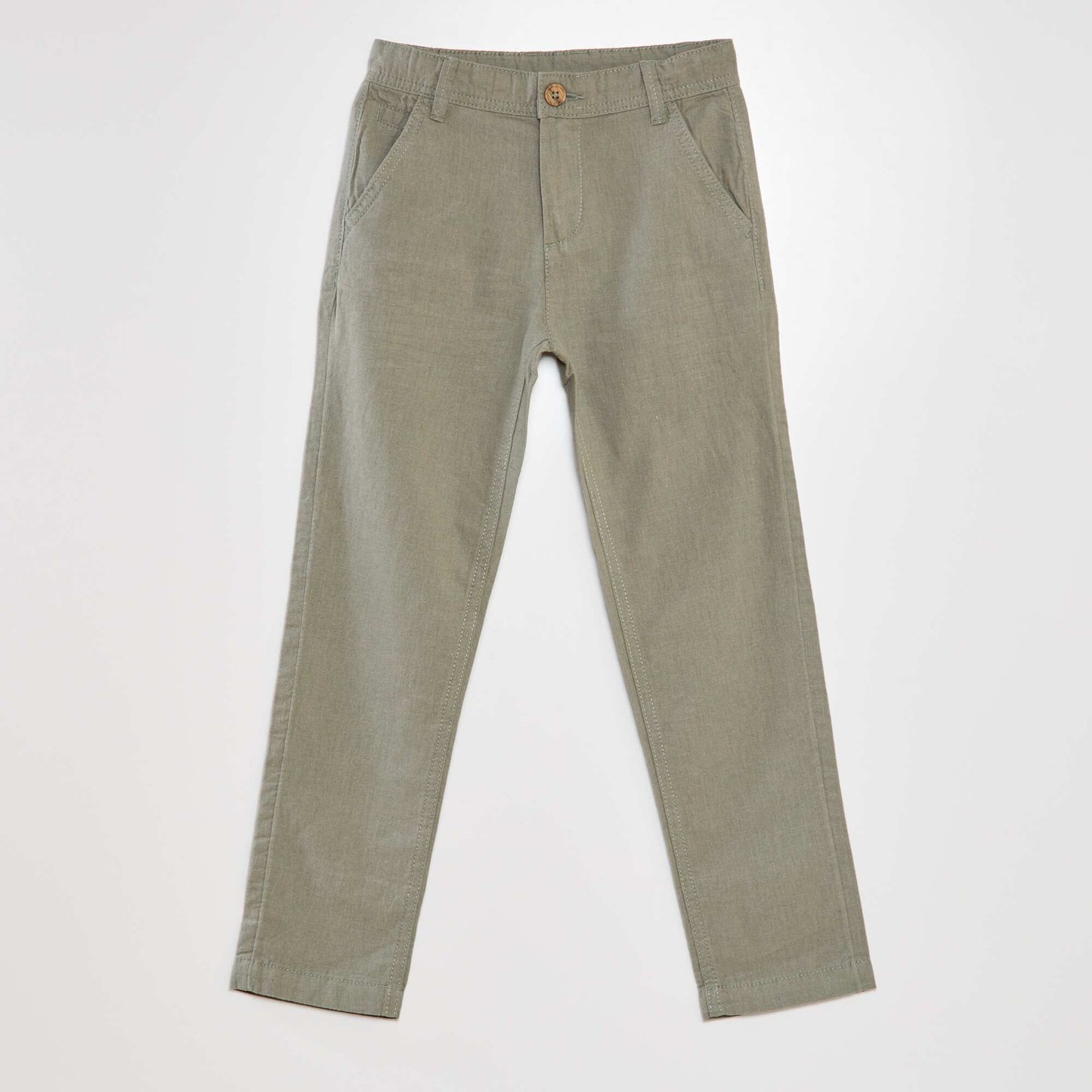 Pantalon chino léger Vert