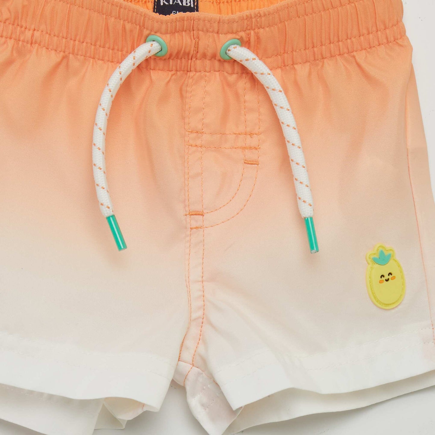 Short de bain fantaisie Orange