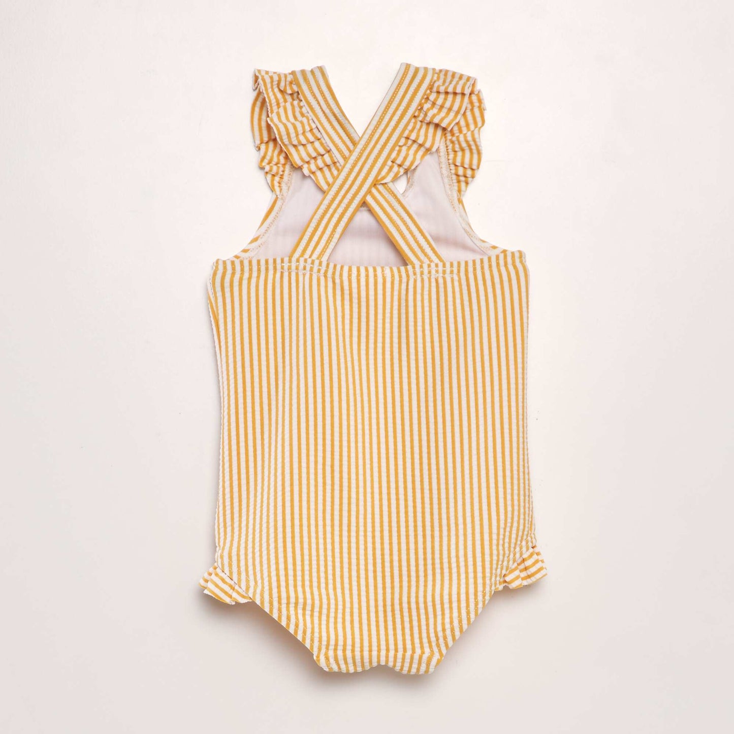 Maillot de bain rayé - 1 pièce Jaune