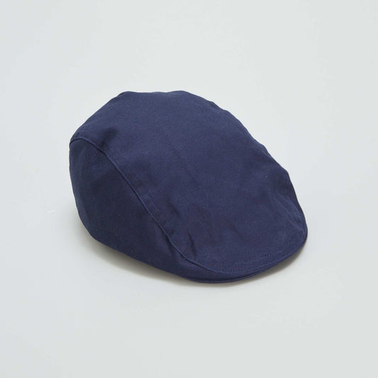 Béret gavroche uni Bleu marine