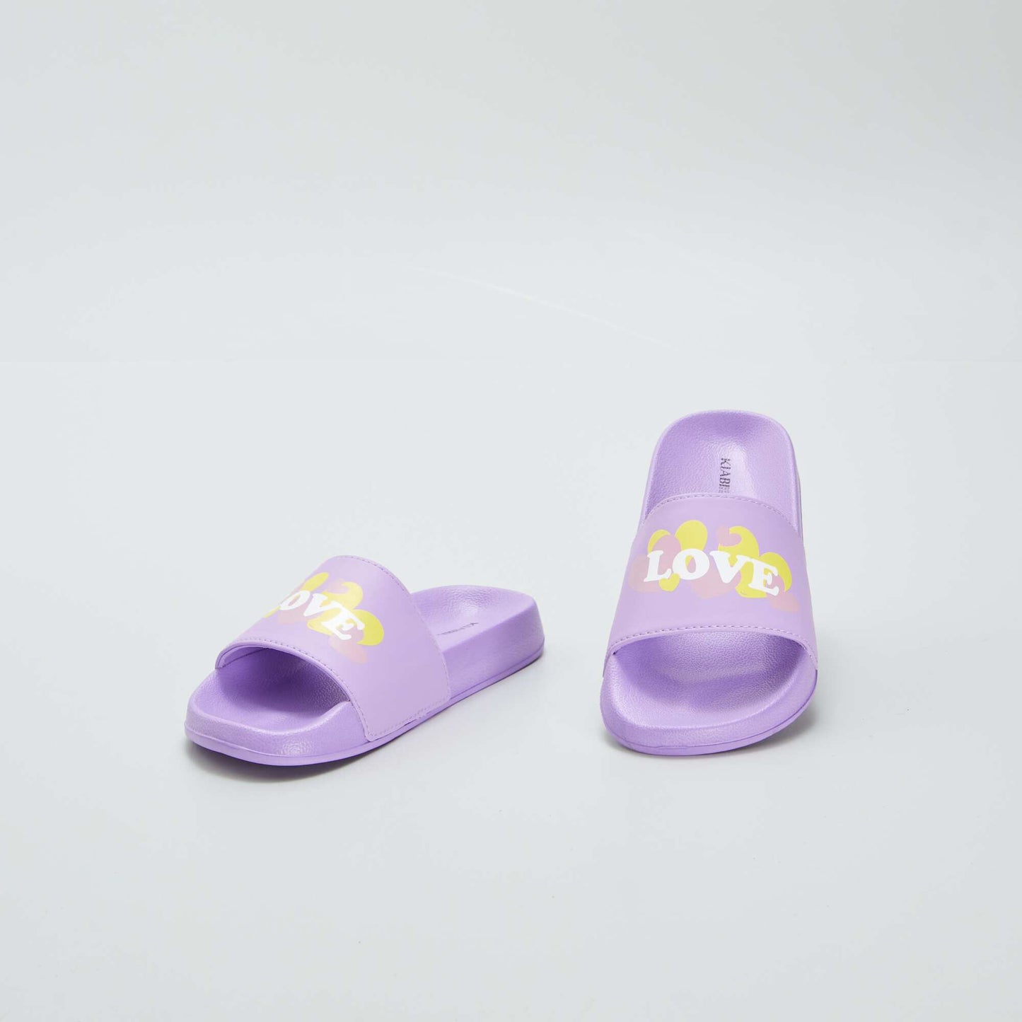 Claquettes de piscine Love Violet