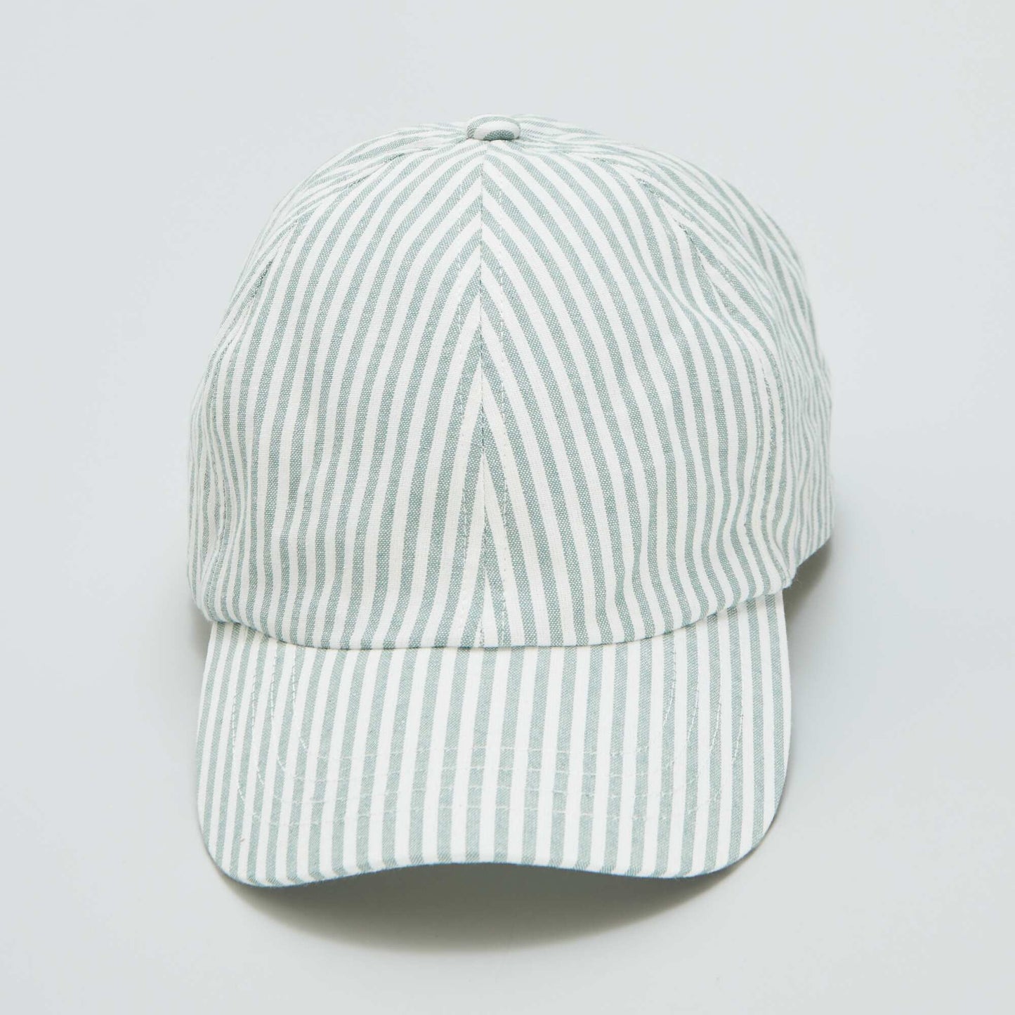 Casquette en toile rayée Bleu