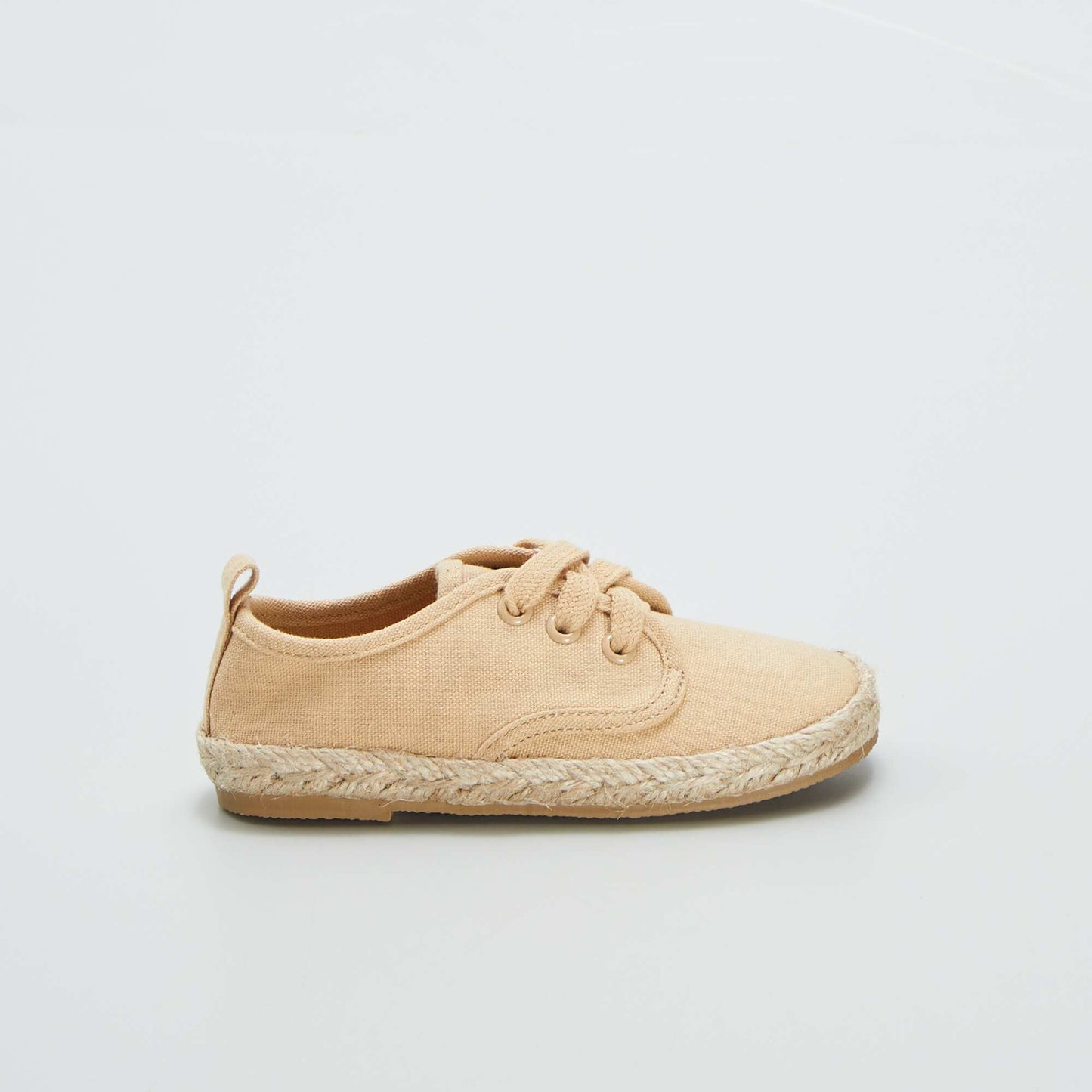 Baskets à lacets style espadrilles Beige