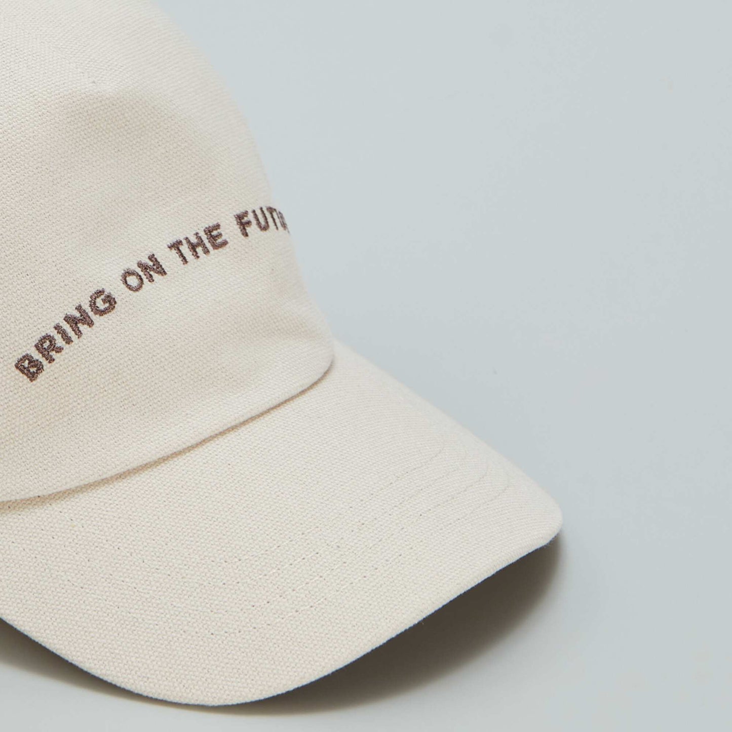 Casquette 'bring on the futur' Beige