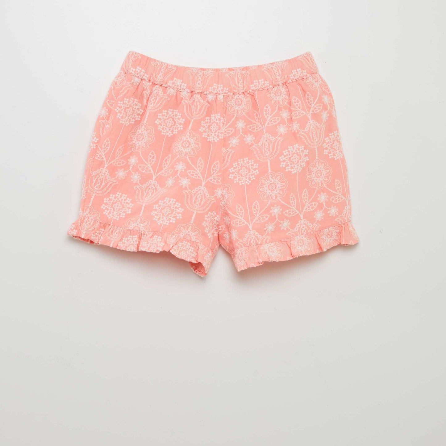 Short léger en broderie indienne Rose