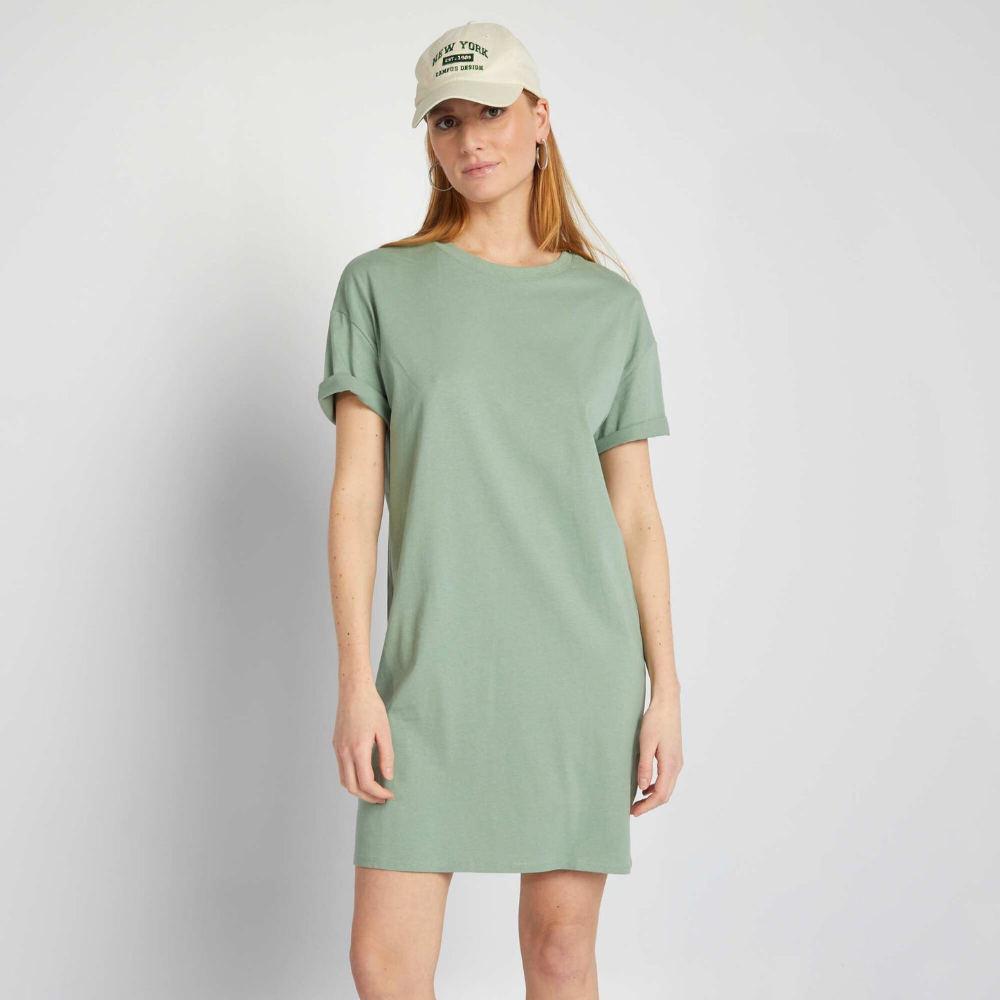 Robe t-shirt Vert