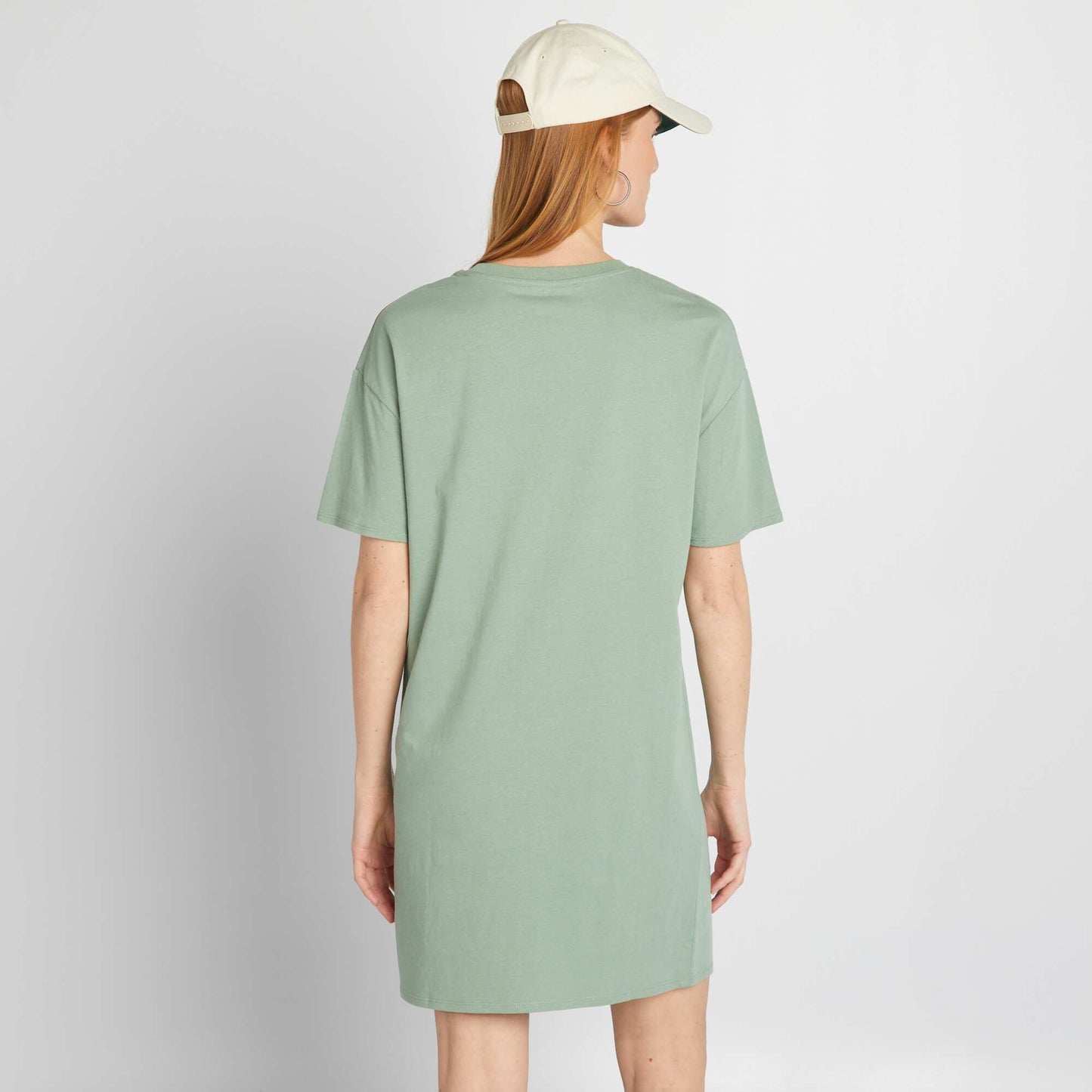 Robe t-shirt Vert