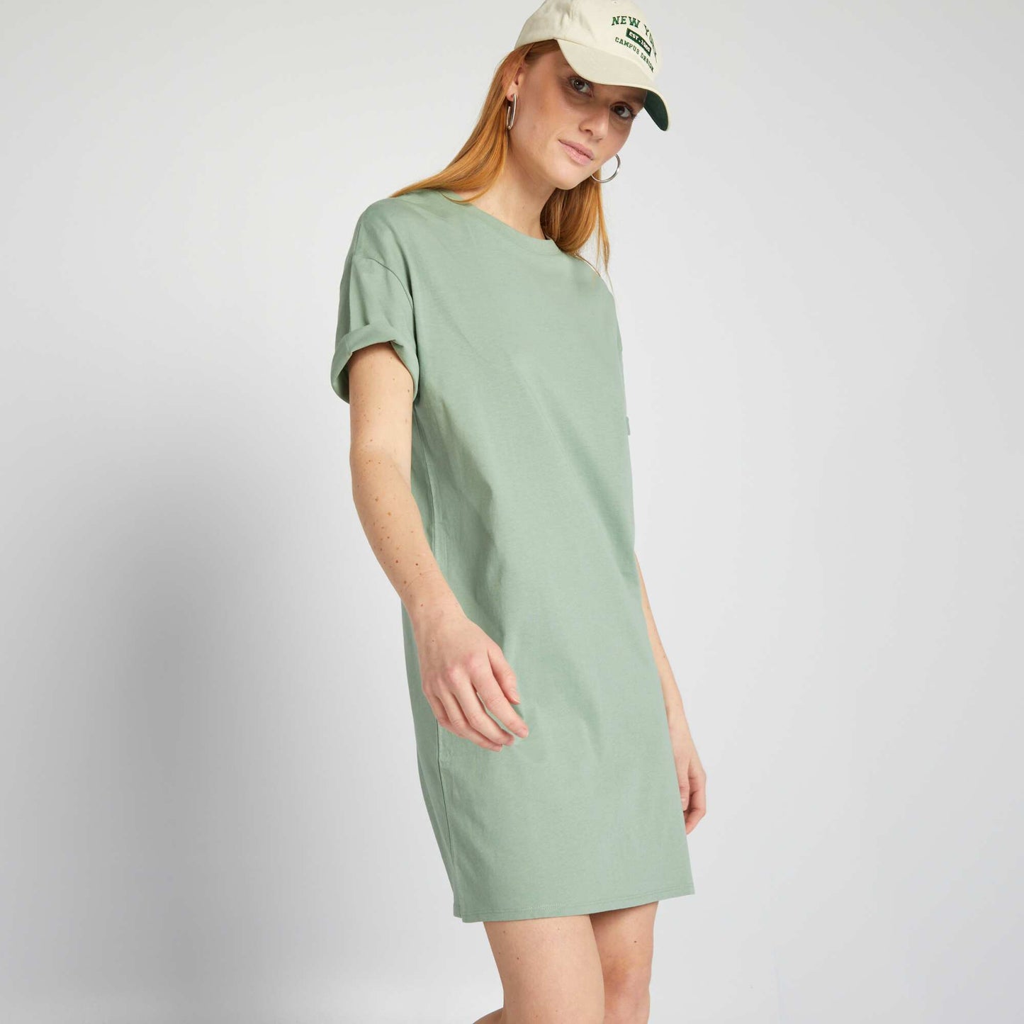 Robe t-shirt Vert