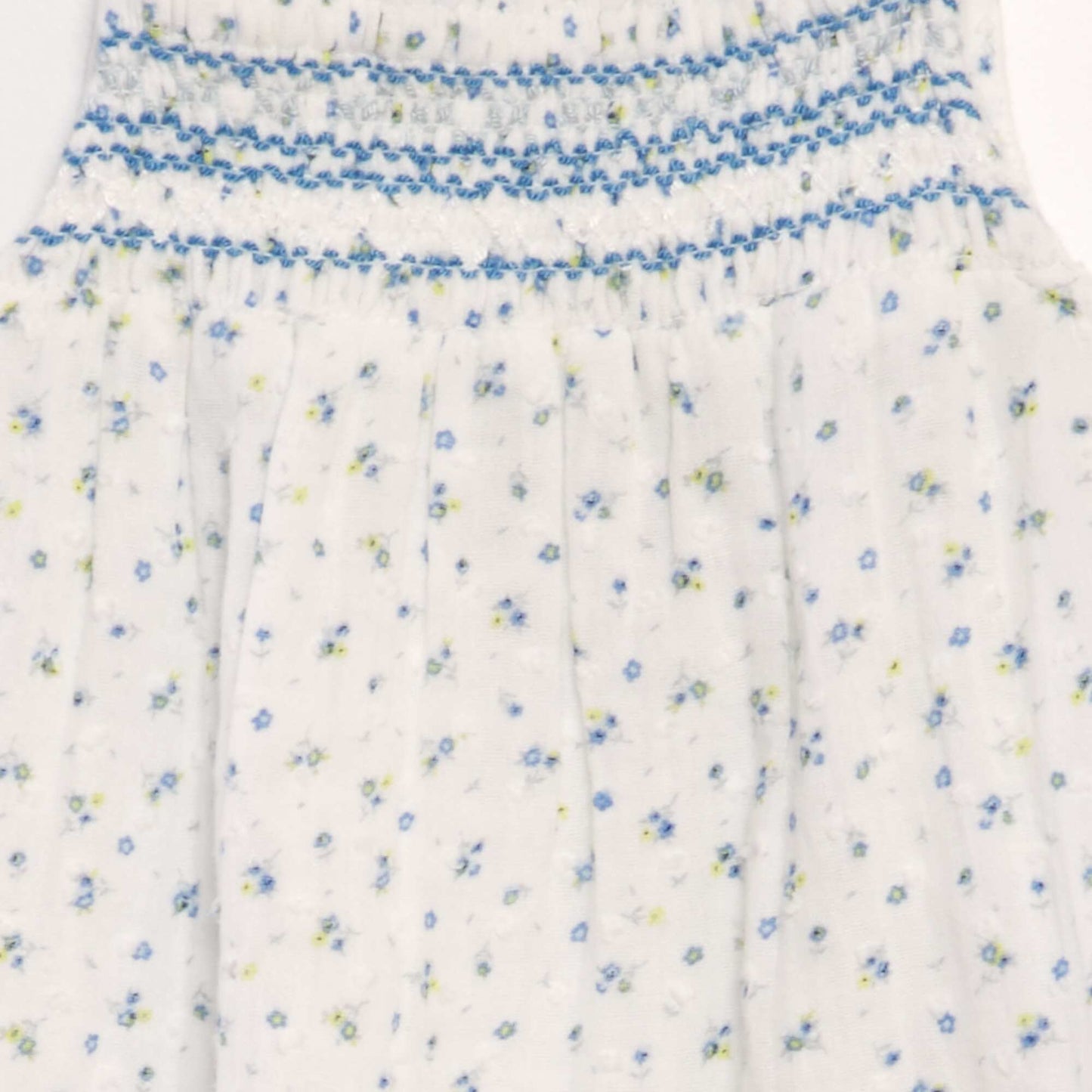 Robe + culotte en coton plumetis - 2 pièces Bleu