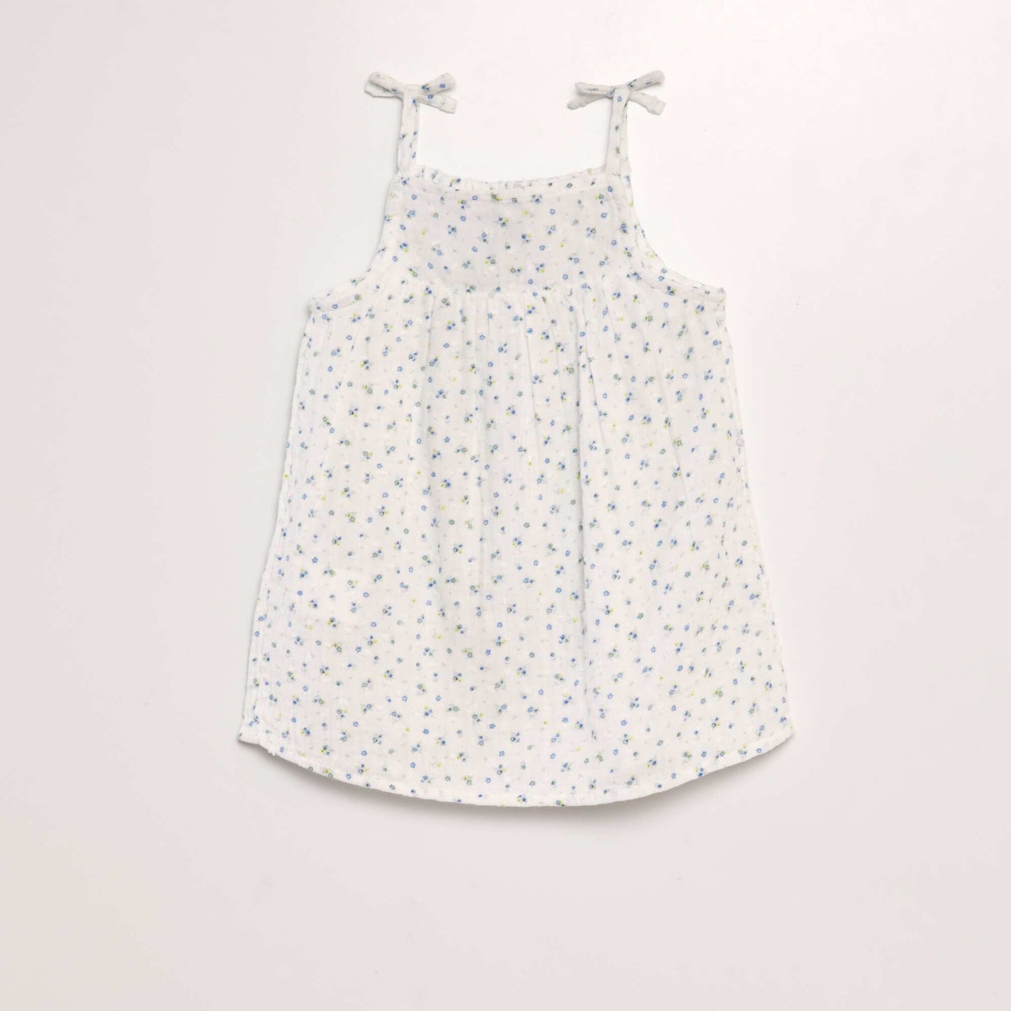 Robe + culotte en coton plumetis - 2 pièces Bleu