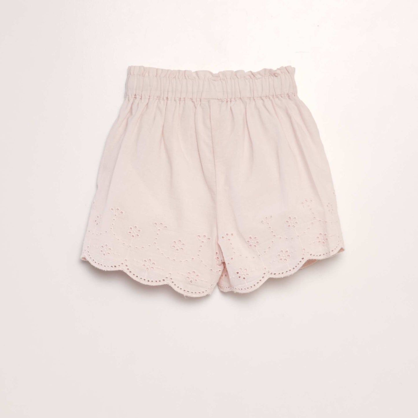 Short en voile coton Rose