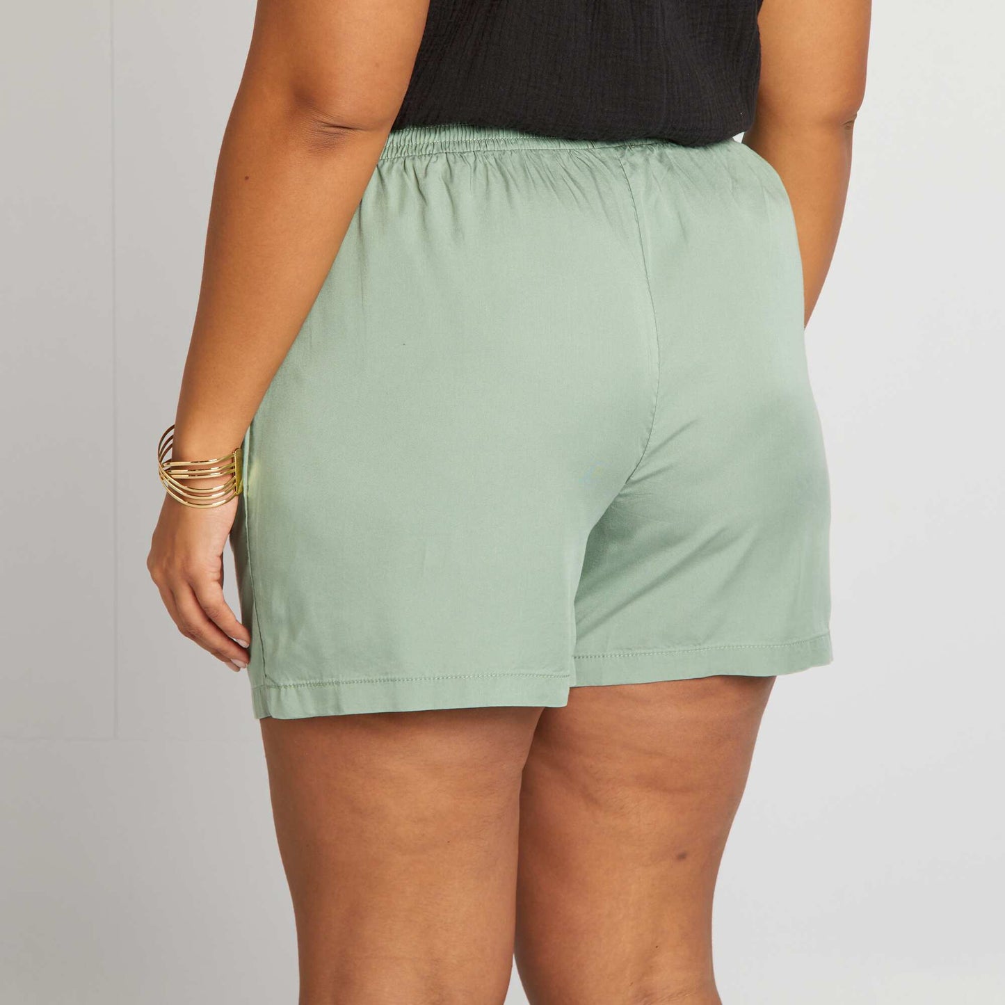 Short en tencel Vert