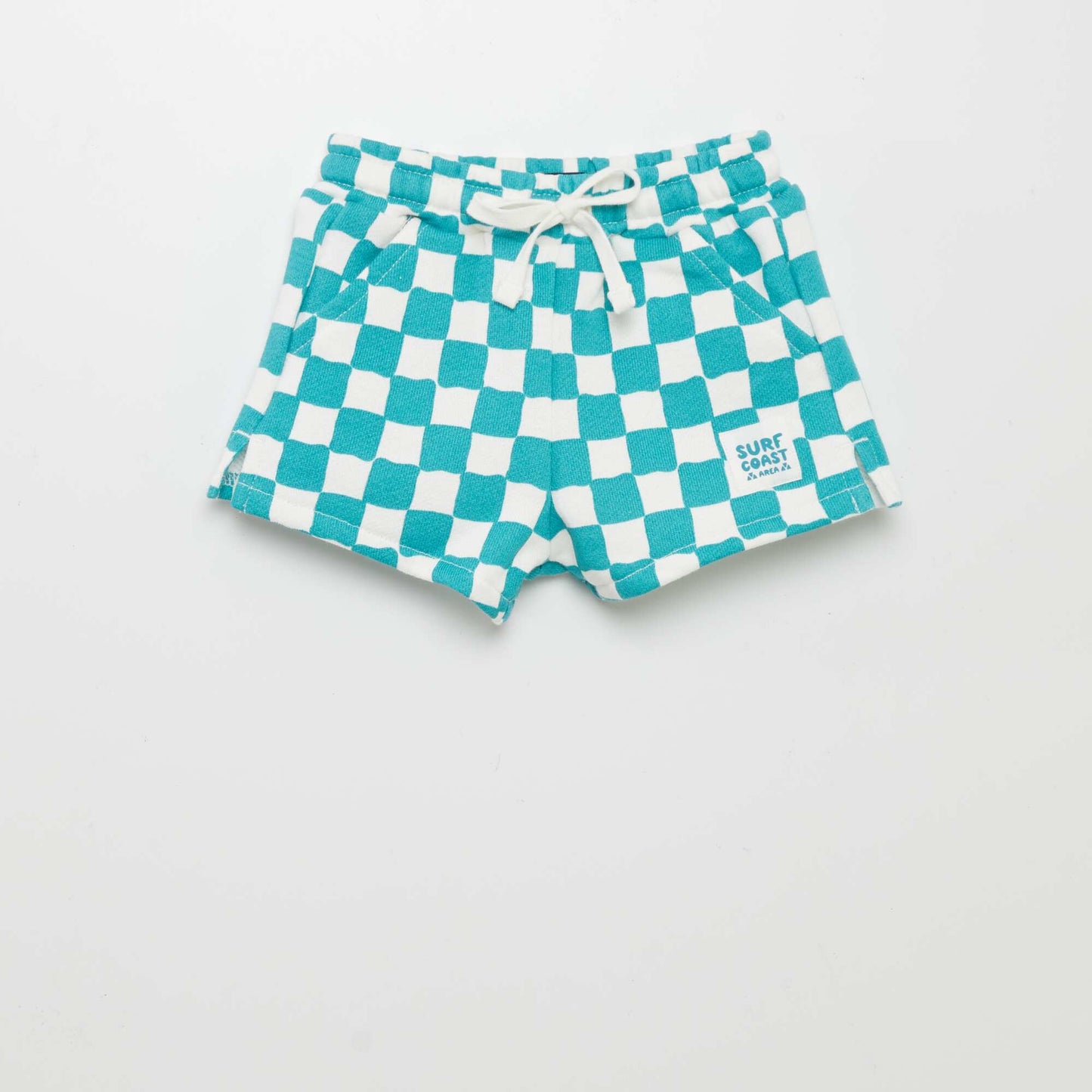 Short à carreaux Bleu