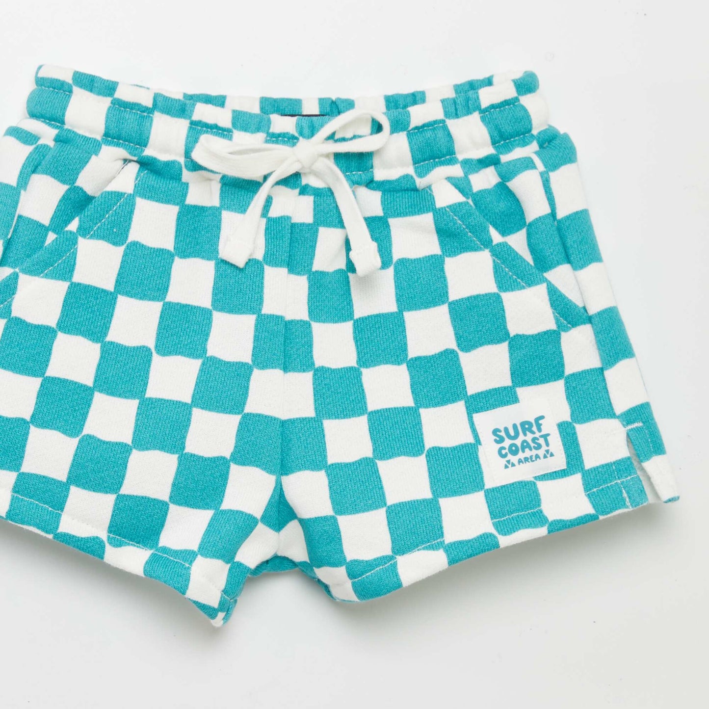 Short à carreaux Bleu