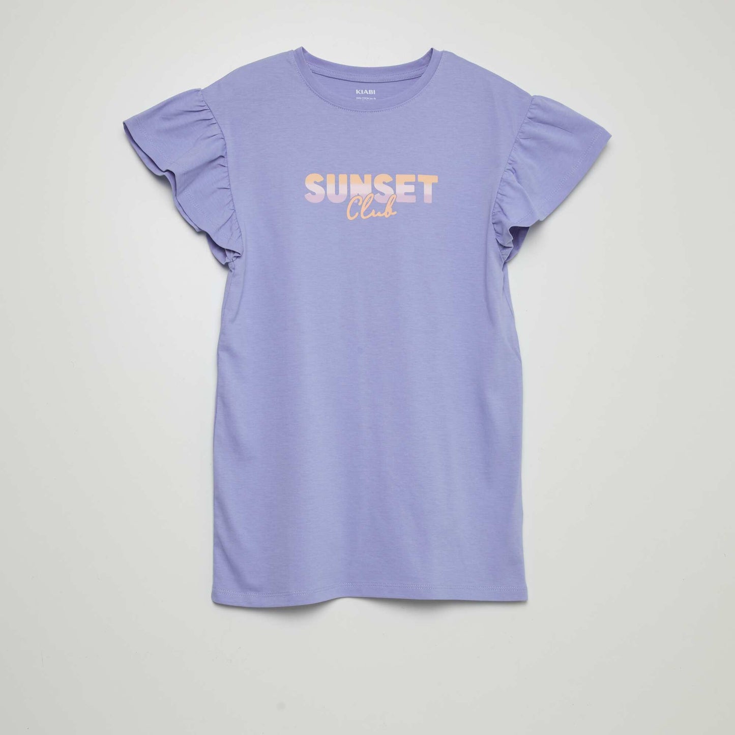 Robe t-shirt 'sunset club' Bleu