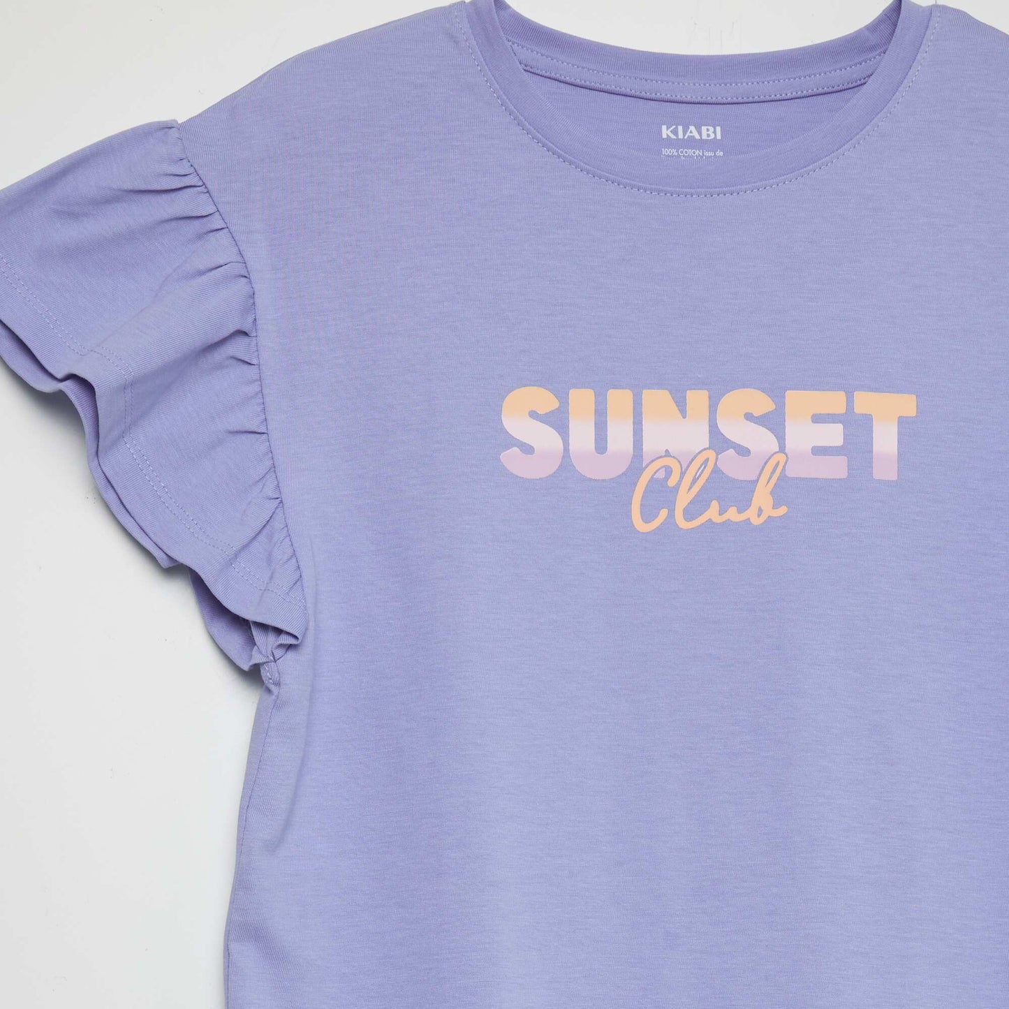 Robe t-shirt 'sunset club' Bleu