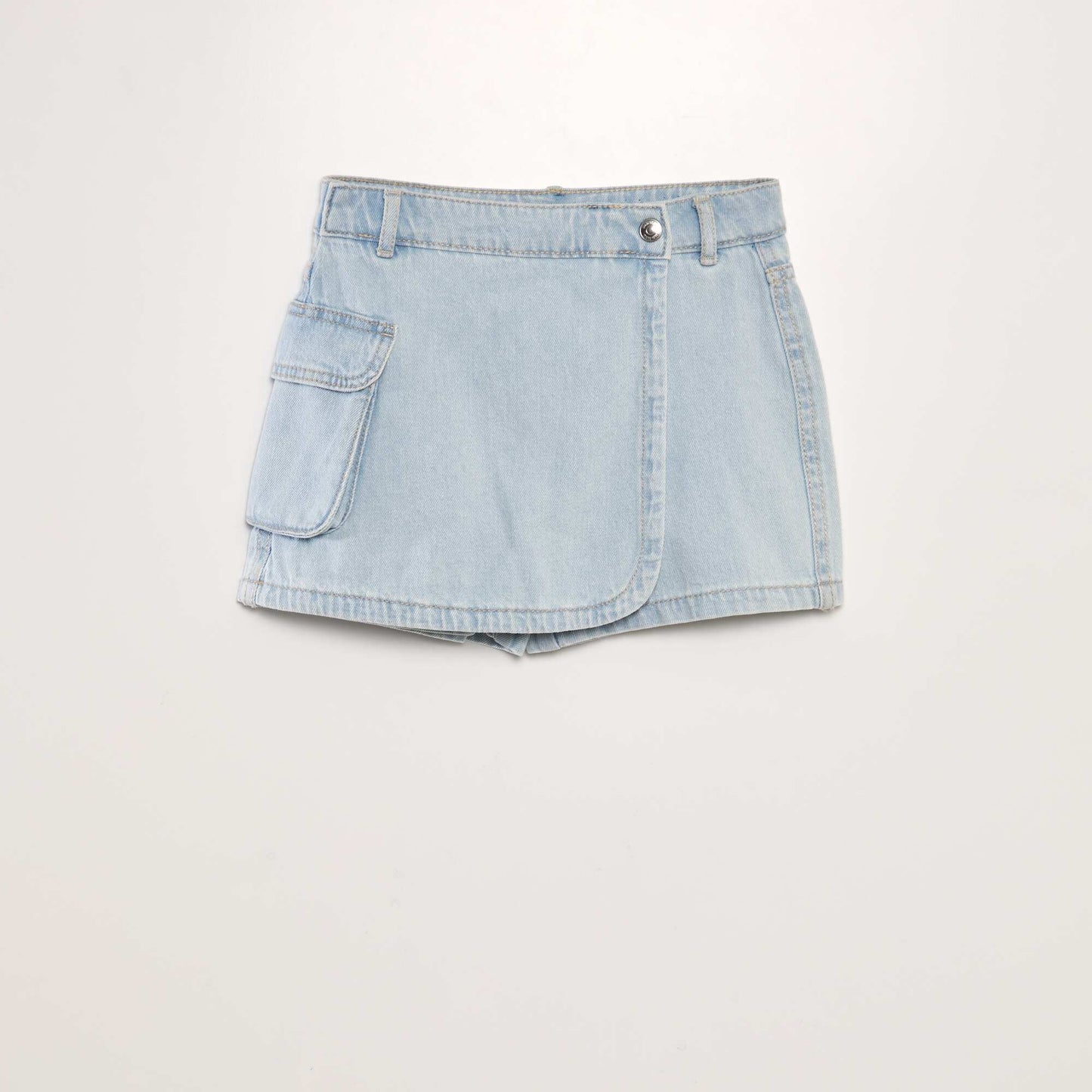 Jupe short en jean Bleu