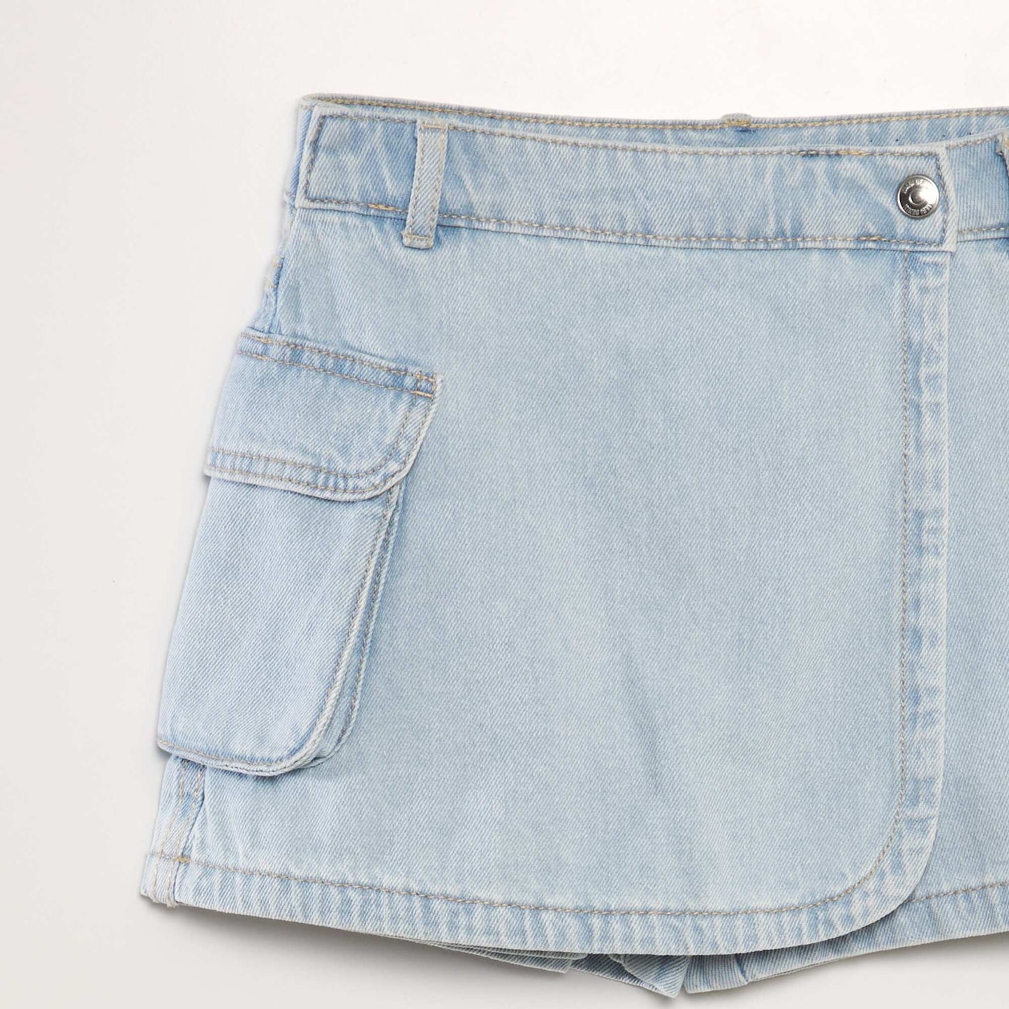 Jupe short en jean Bleu