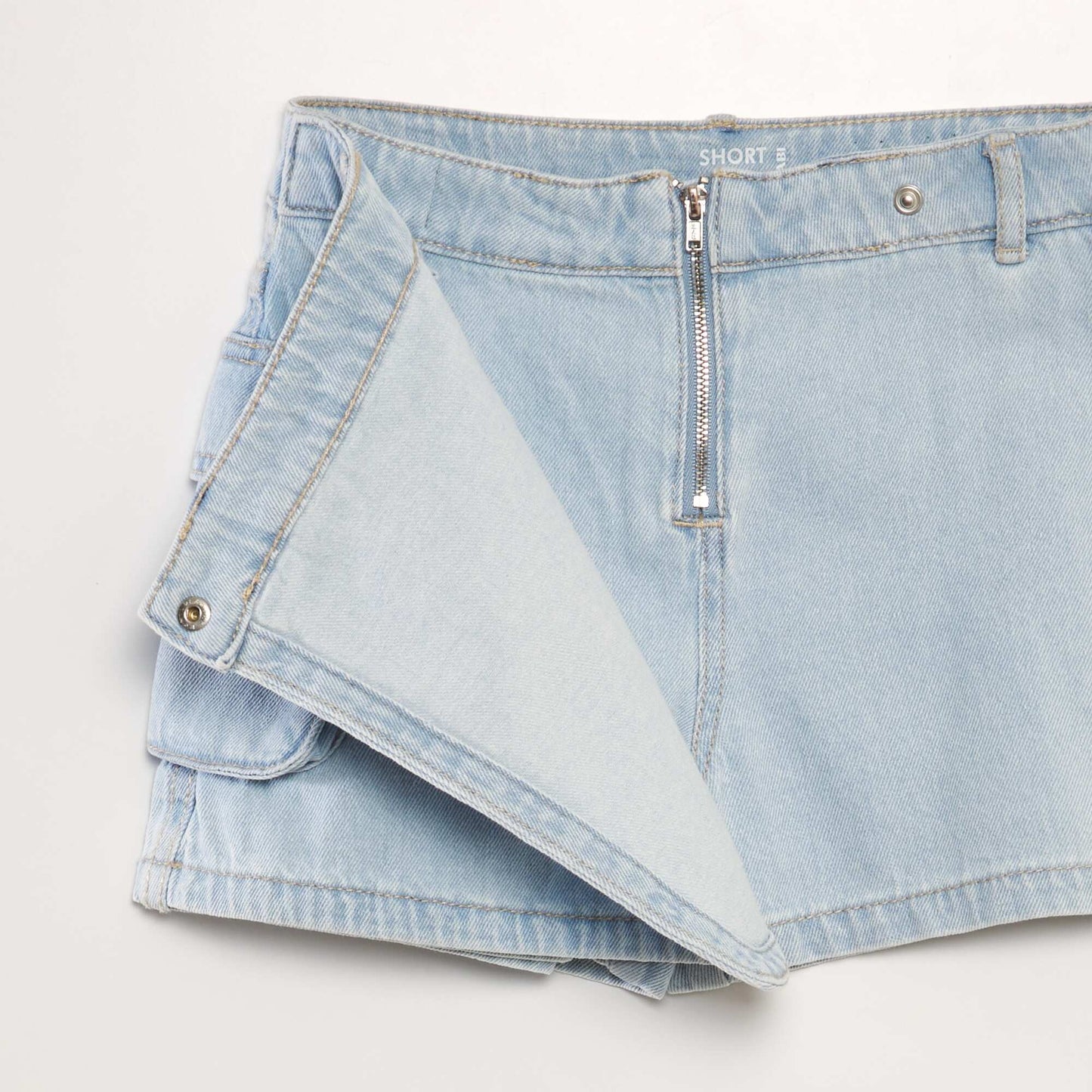 Jupe short en jean Bleu