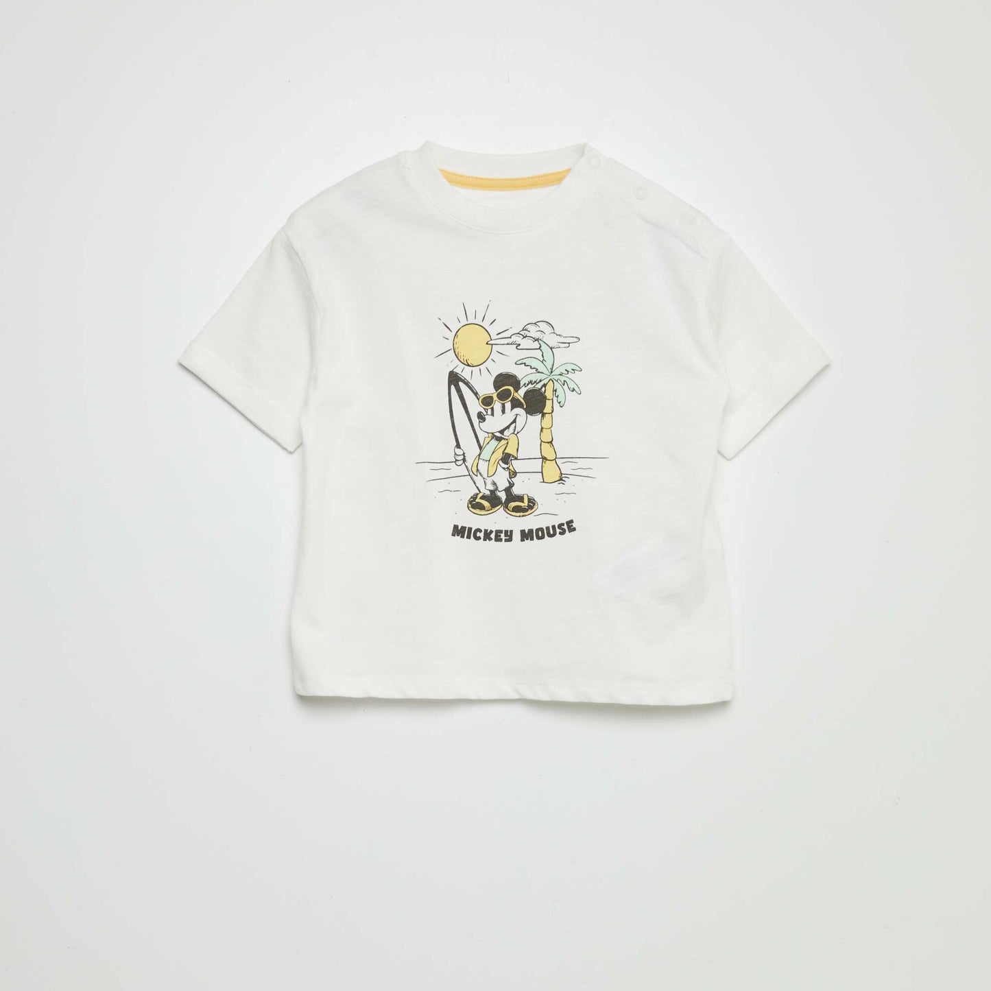 Ensemble t-shirt + short 'Disney' - 2 pièces Blanc/jaune