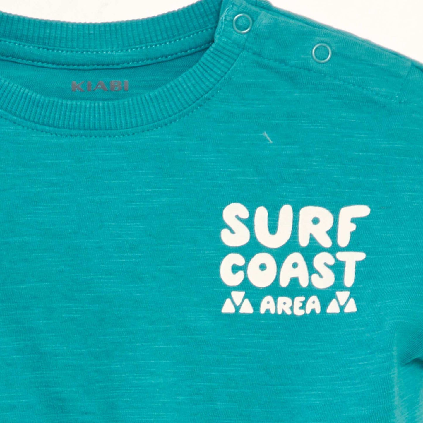 T-shirt manches courtes 'surf' Bleu