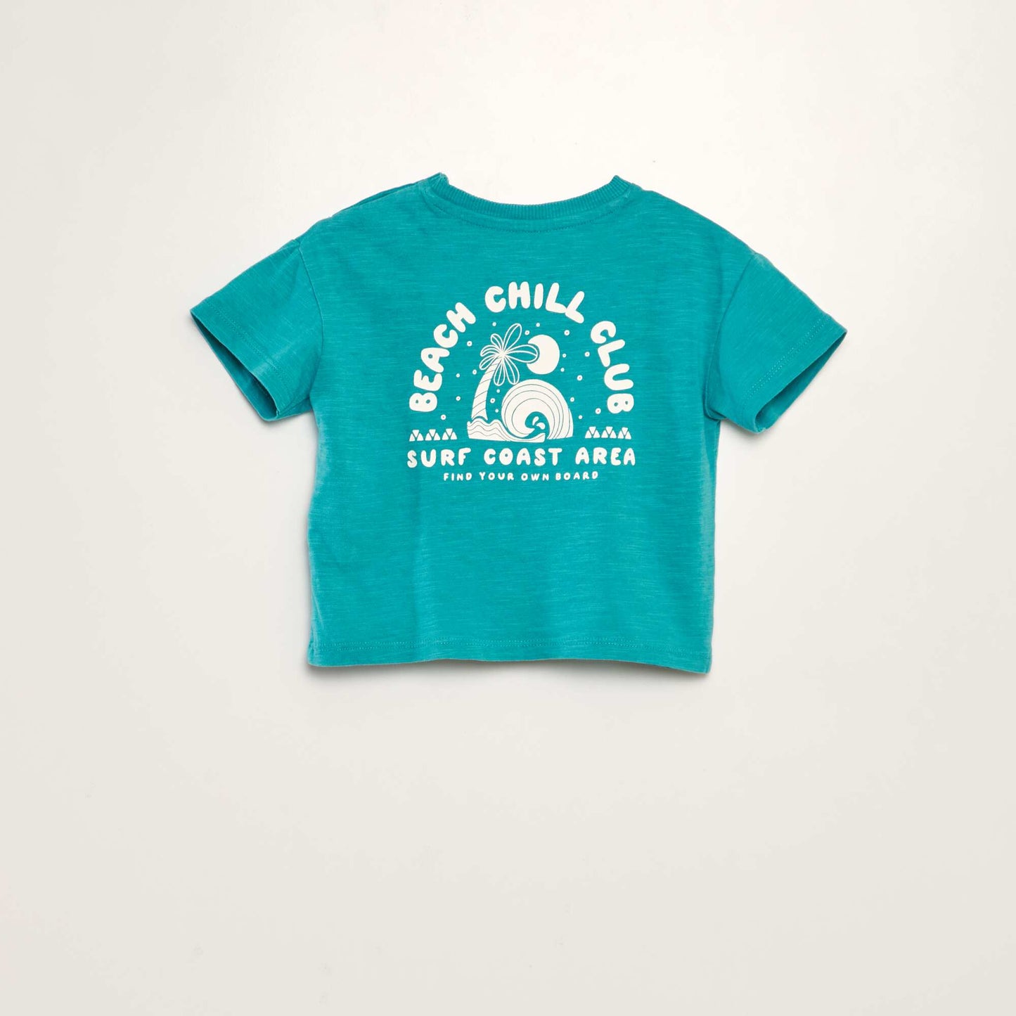 T-shirt manches courtes 'surf' Bleu