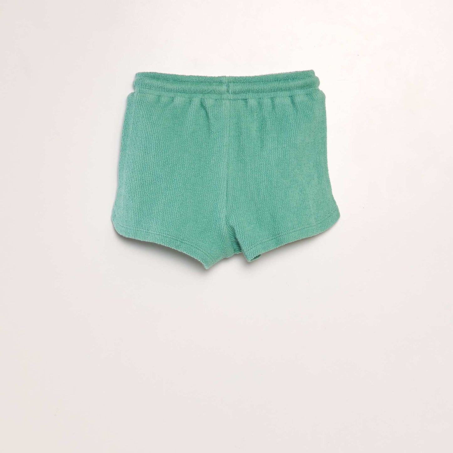 Short uni style matière éponge Vert