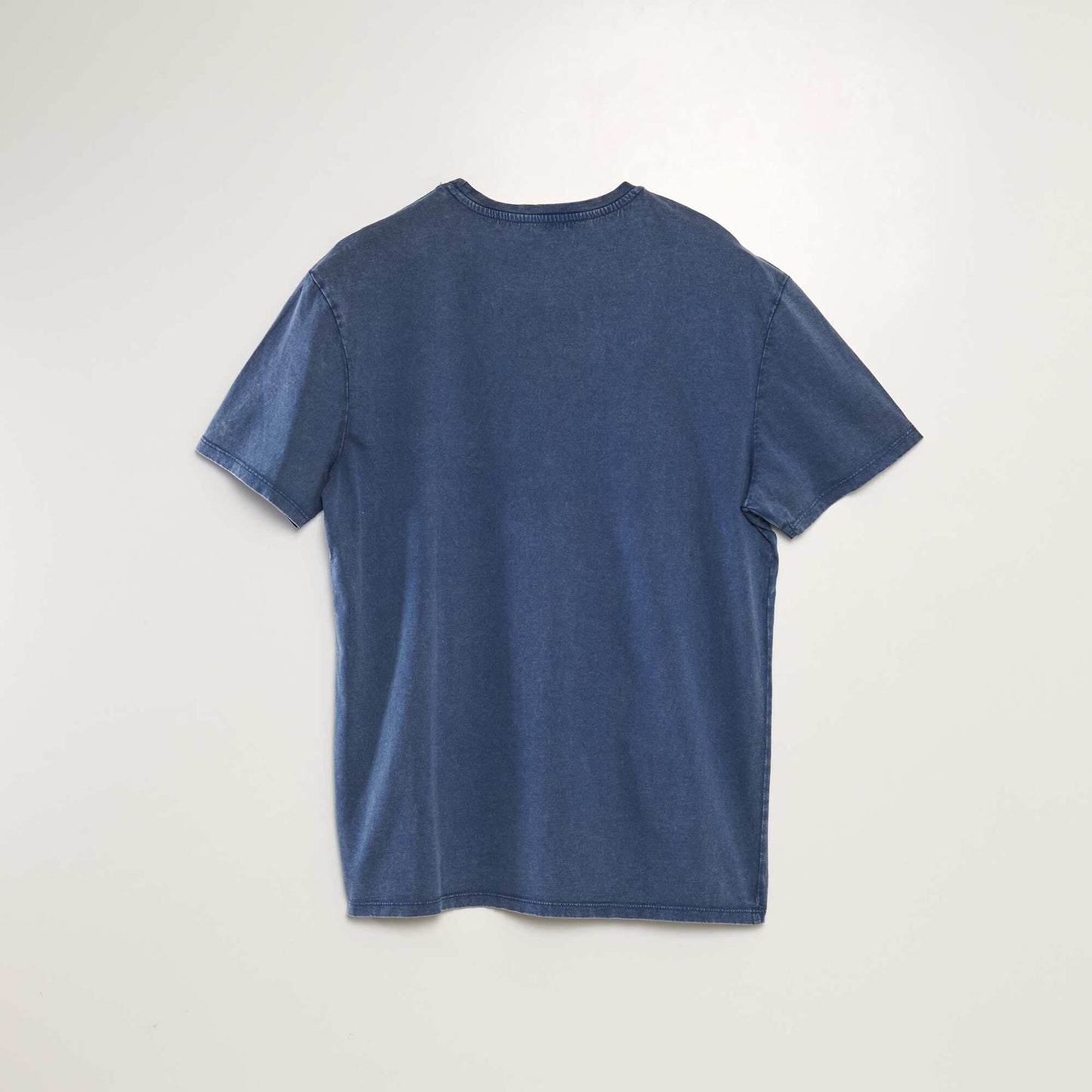 T-shirt en jersey effet délavé Bleu