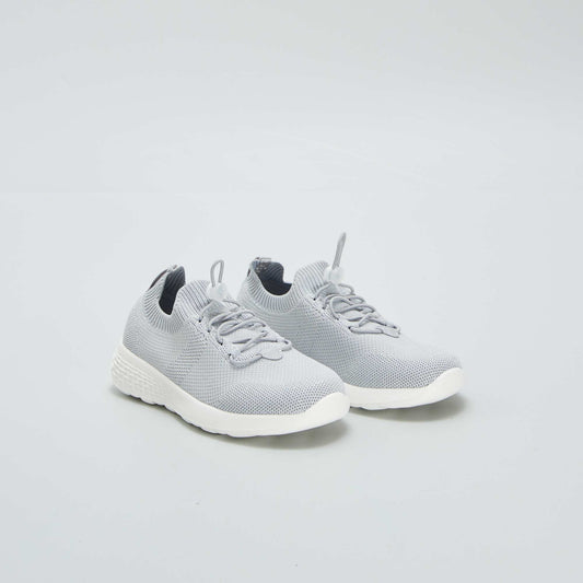 Baskets en mesh esprit running GRIS