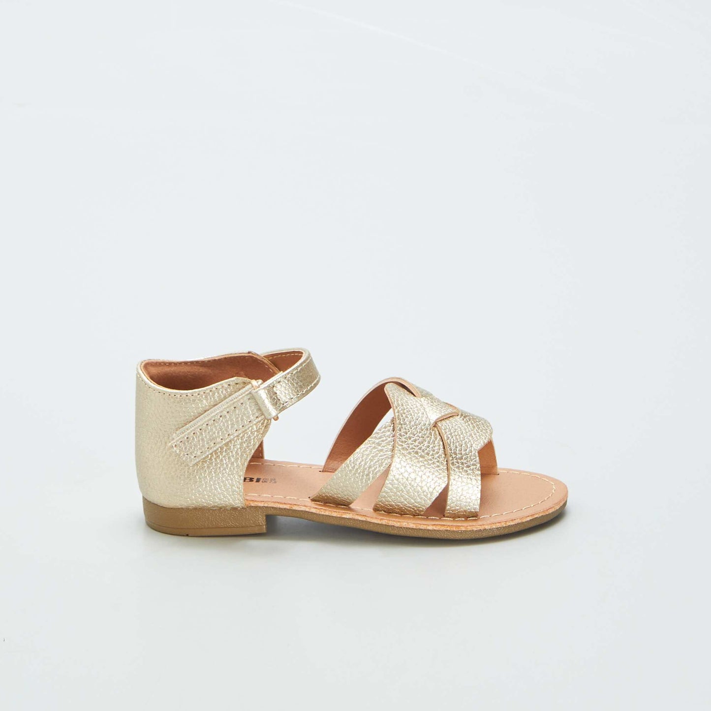 Sandales à brides croisées Doré