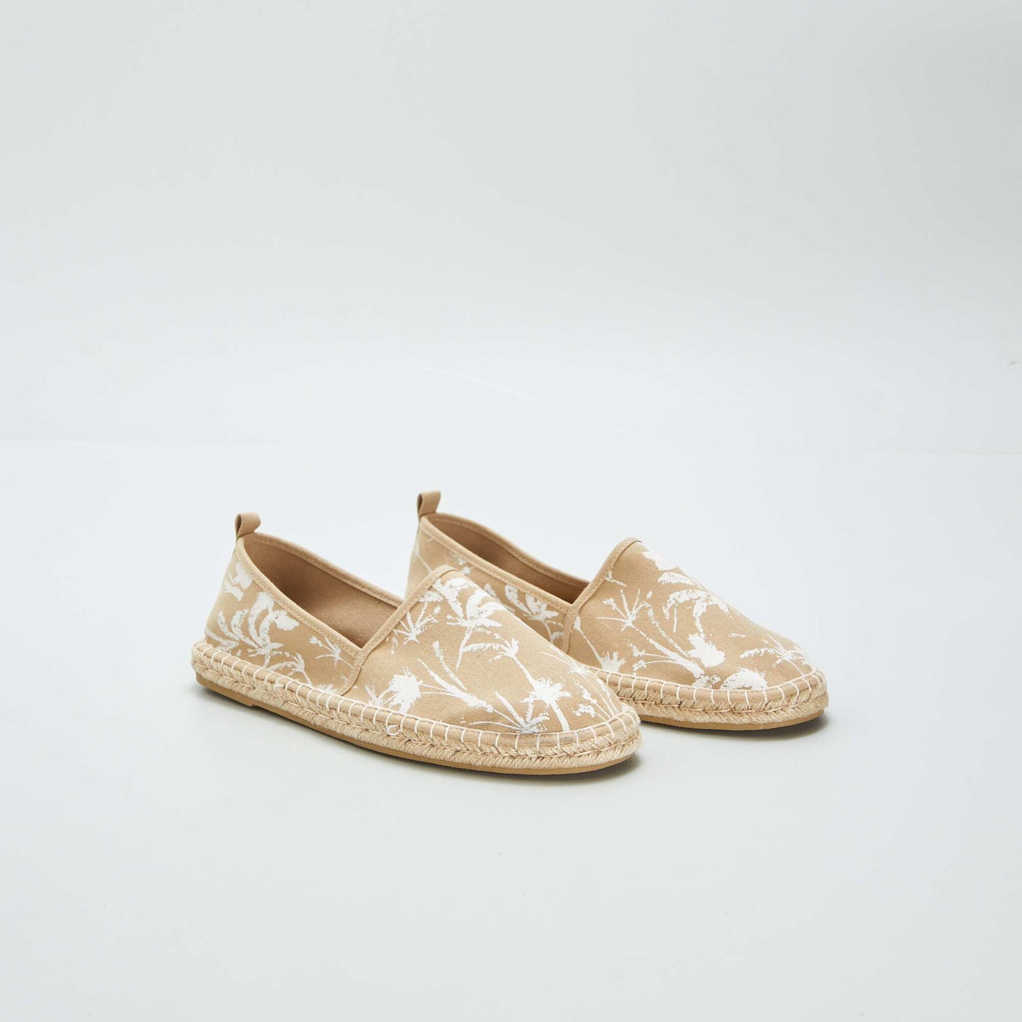 Espadrilles à imprimés Beige