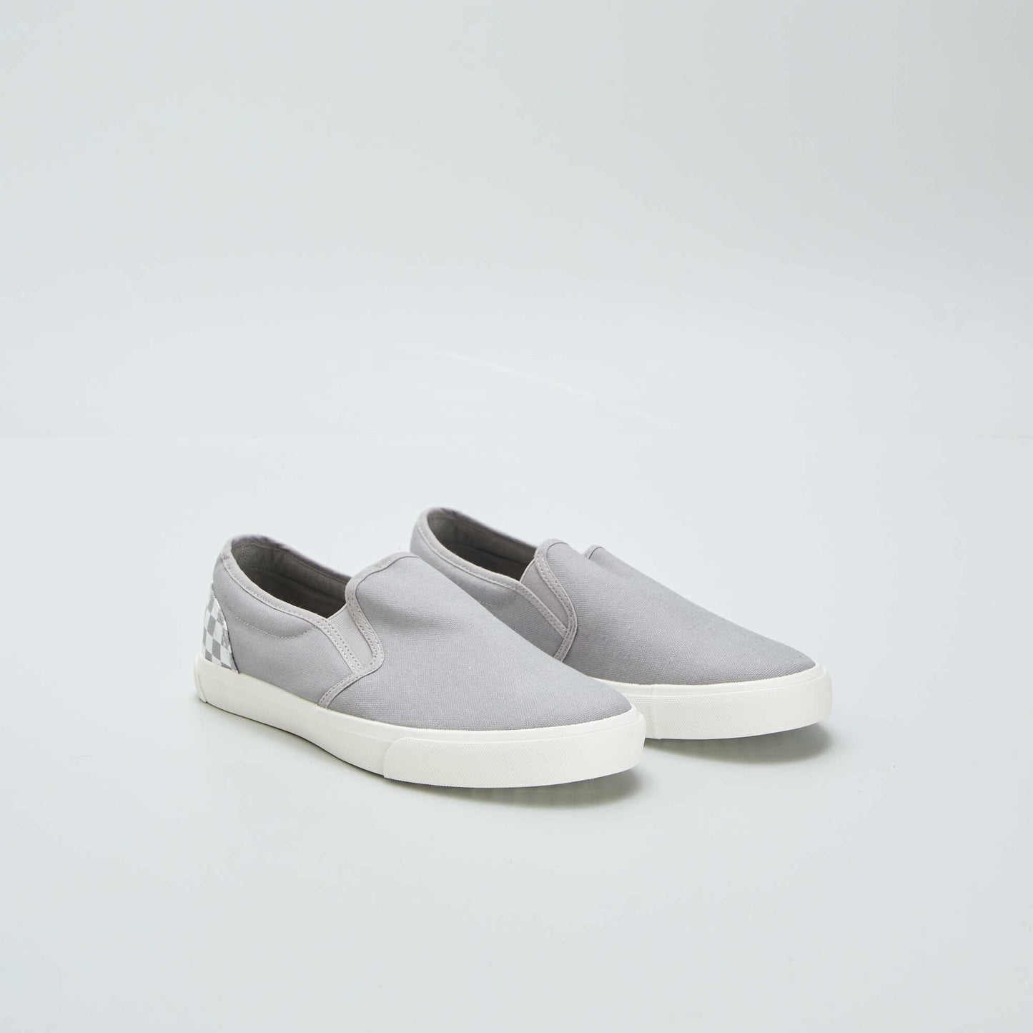 Baskets slip-on à empiècement Gris