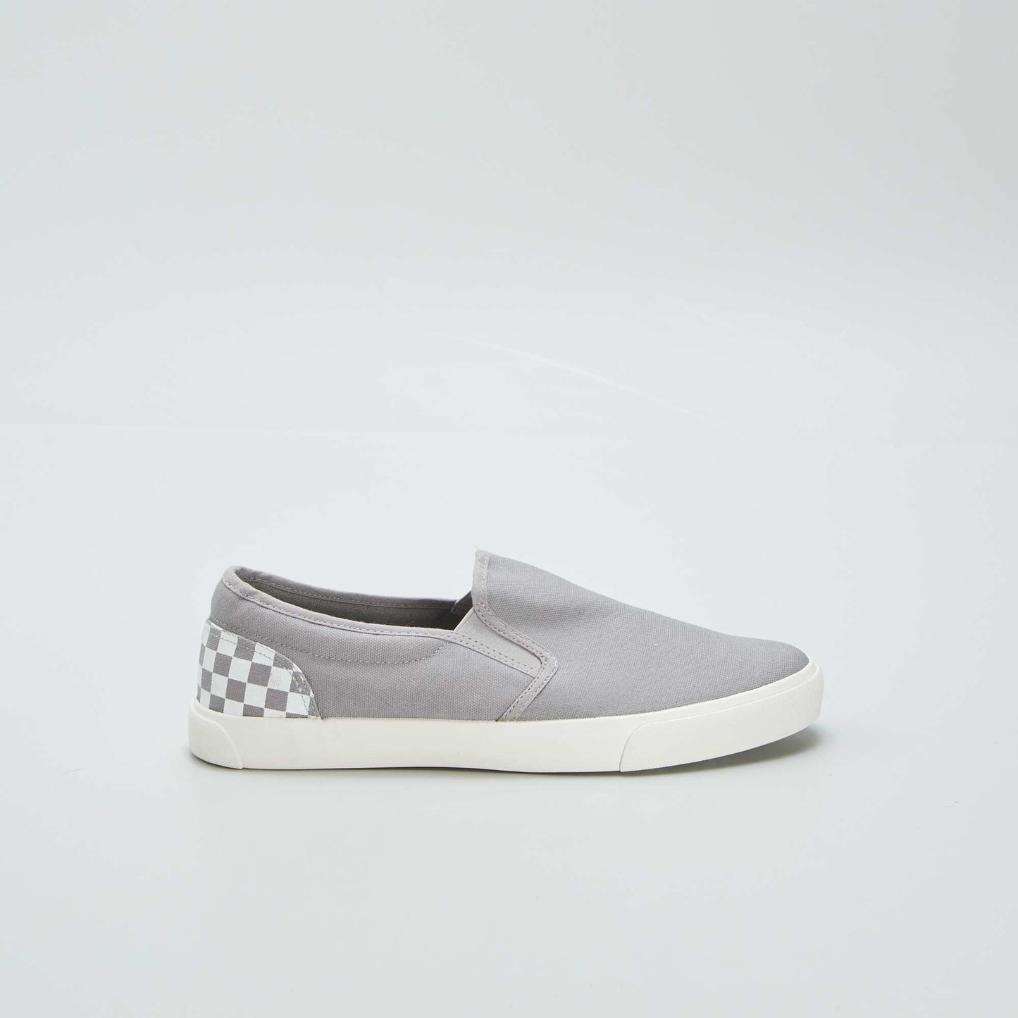 Baskets slip-on à empiècement Gris