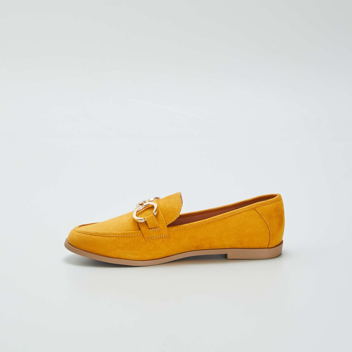 Mocassin avec boucles dorées Jaune