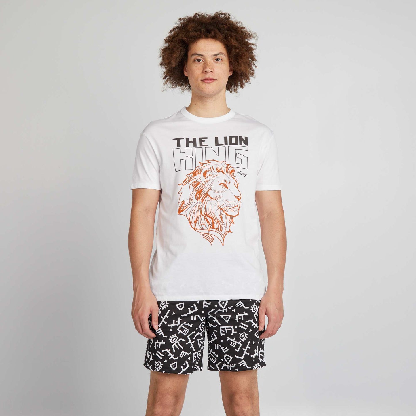 Ensemble pyjama court 'Roi Lion' 'Disney' Noir