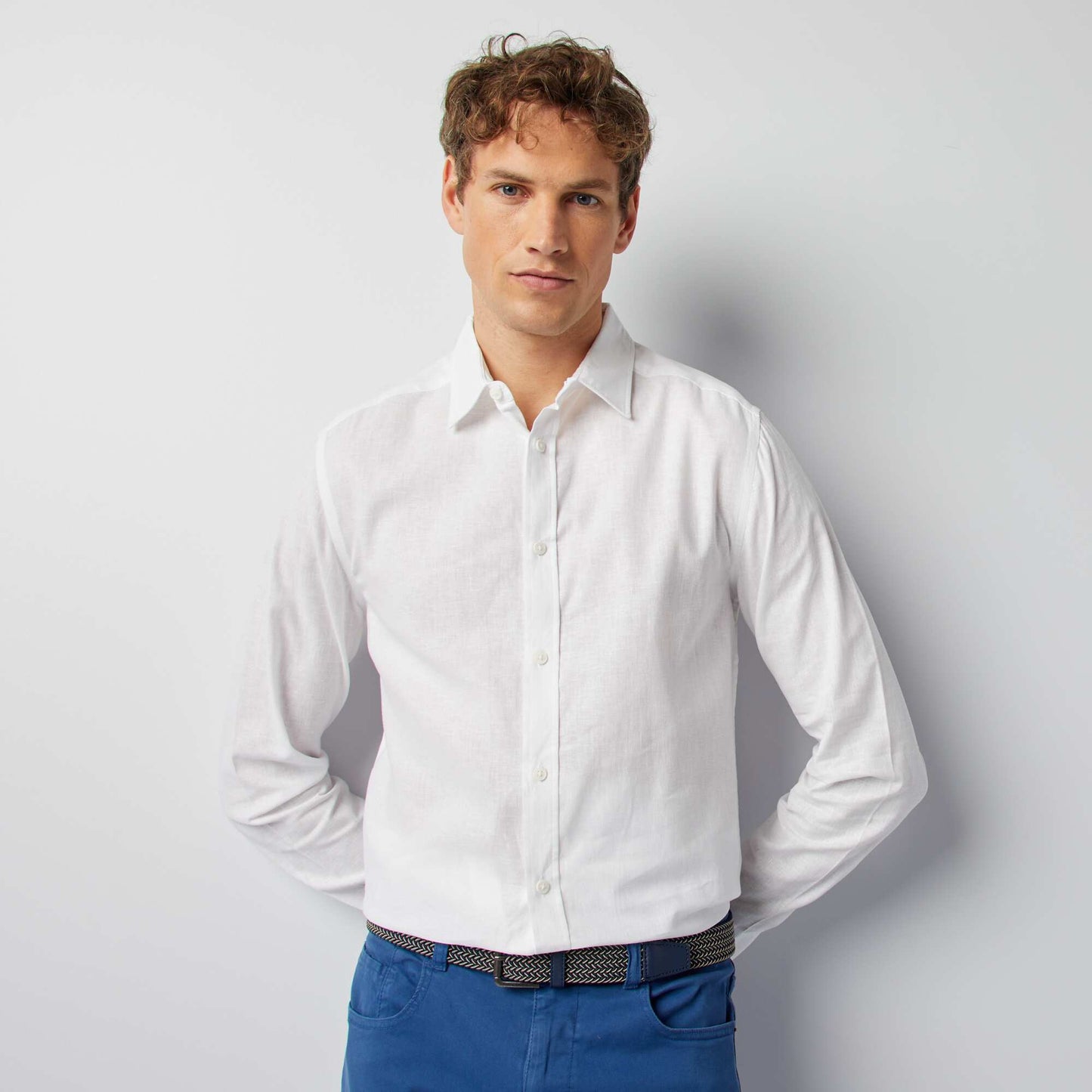 Chemise regular fit blanc