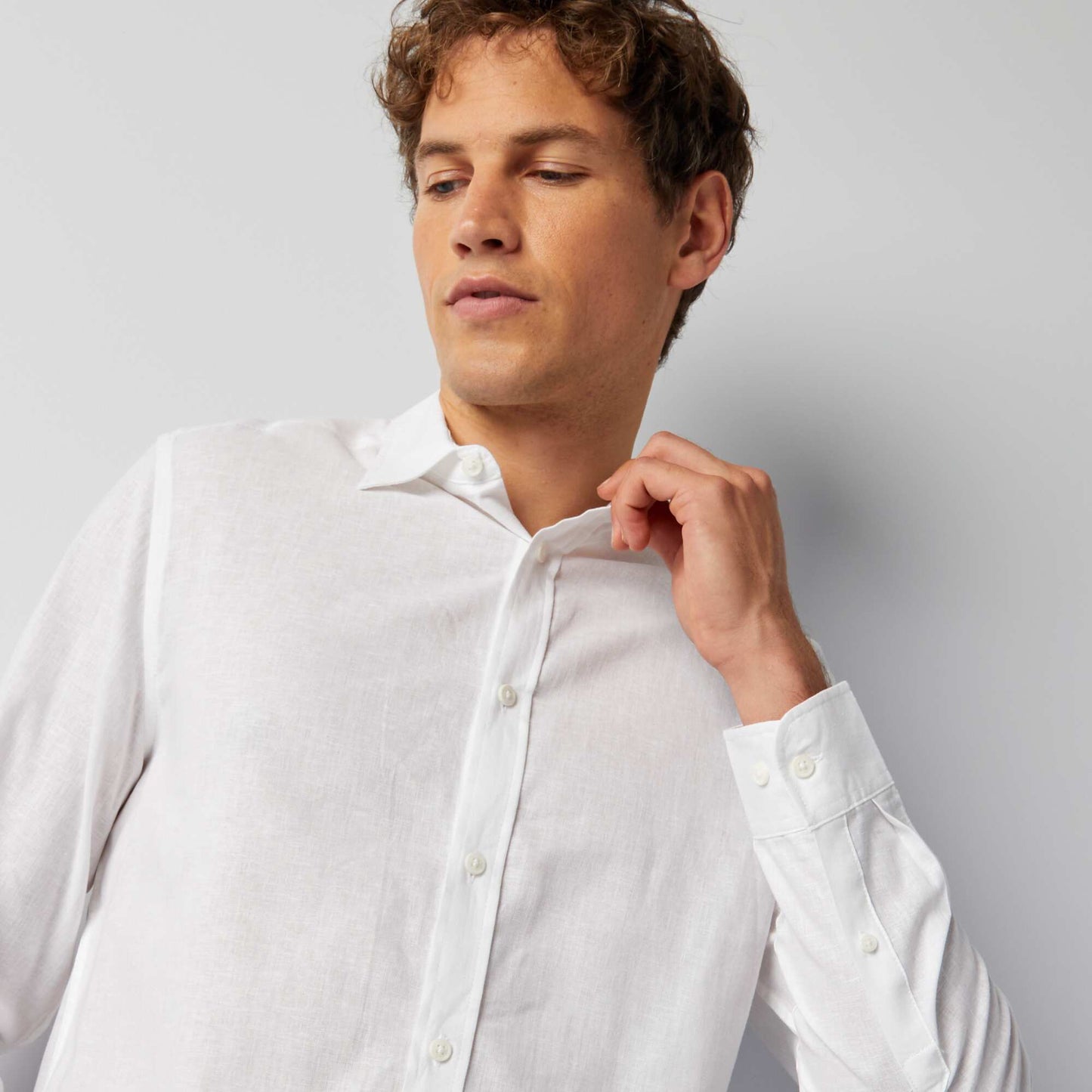 Chemise regular fit blanc