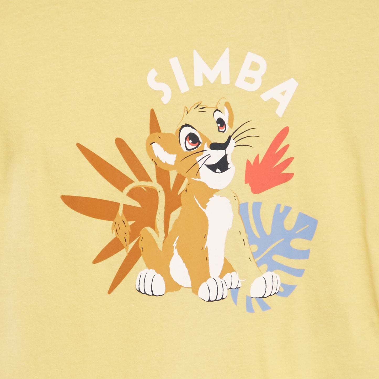 T-shirt imprimé 'Disney' Jaune 'Simba'