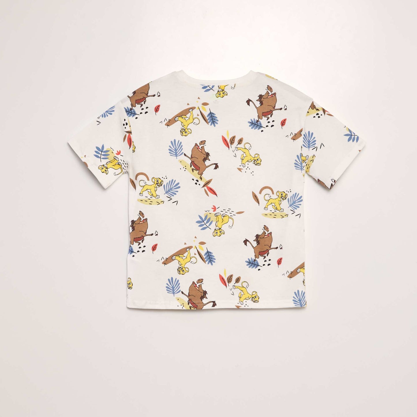 T-shirt imprimé 'Disney' Blanc 'Simba Pumba'