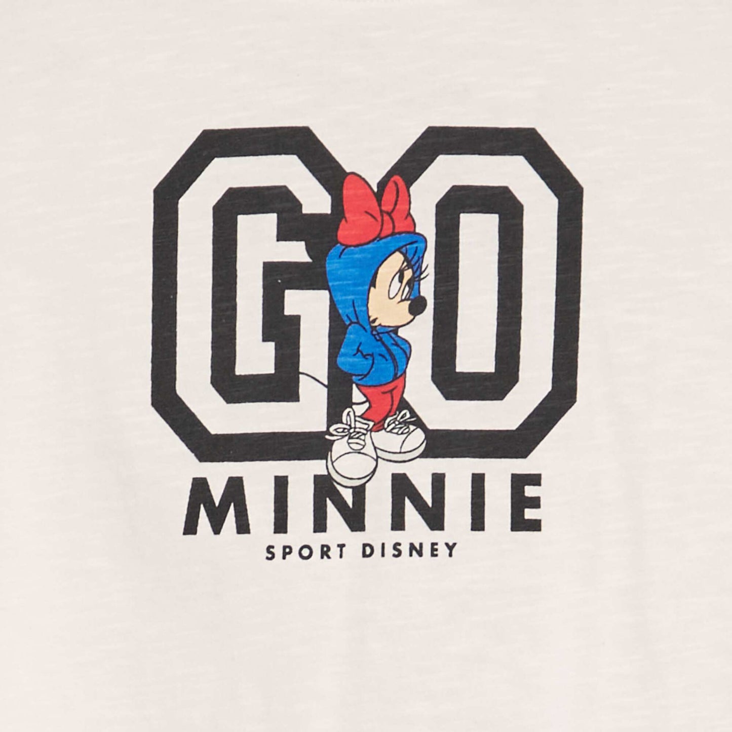 T-shirt crop top 'Minnie' Blanc