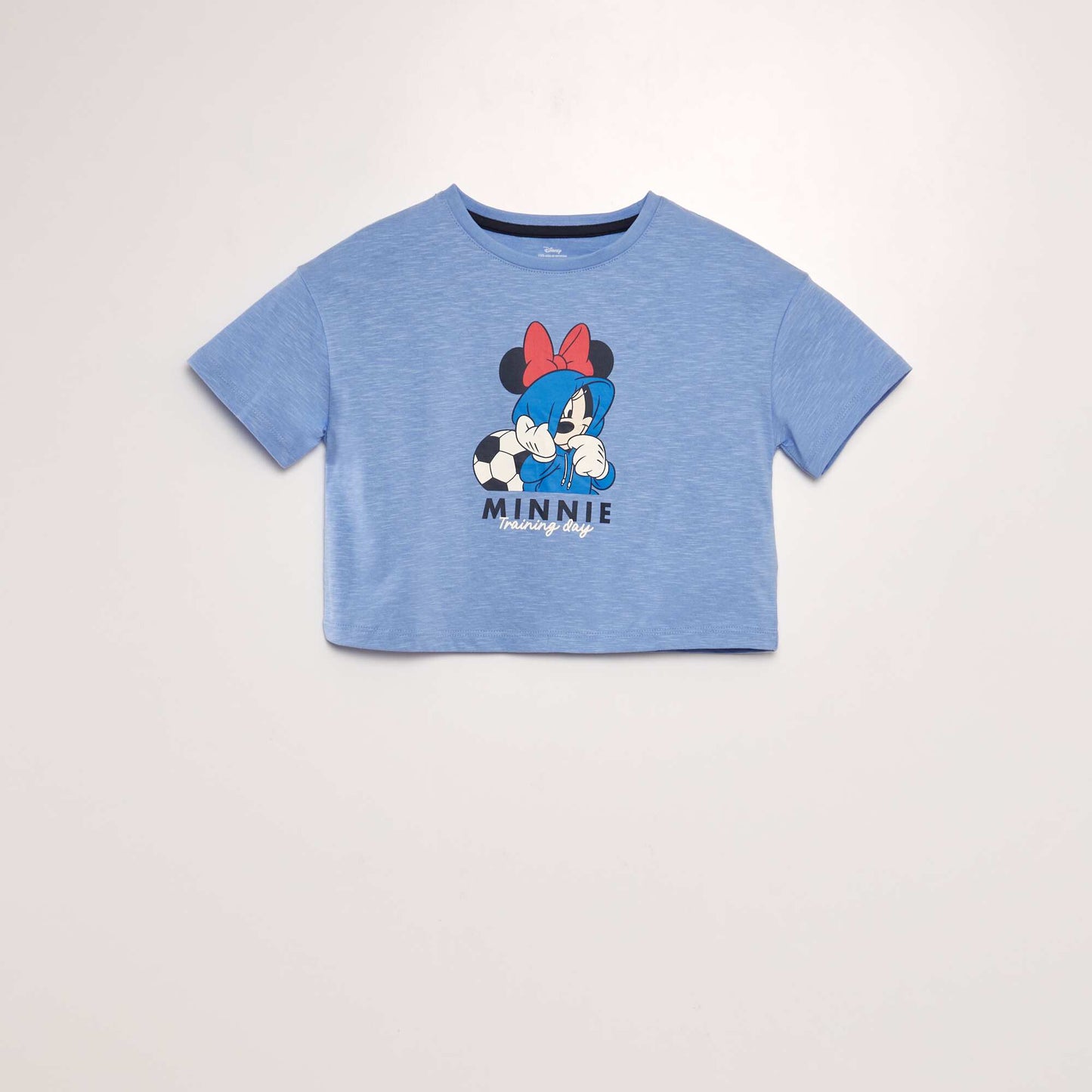 T-shirt crop top 'Minnie' Bleu