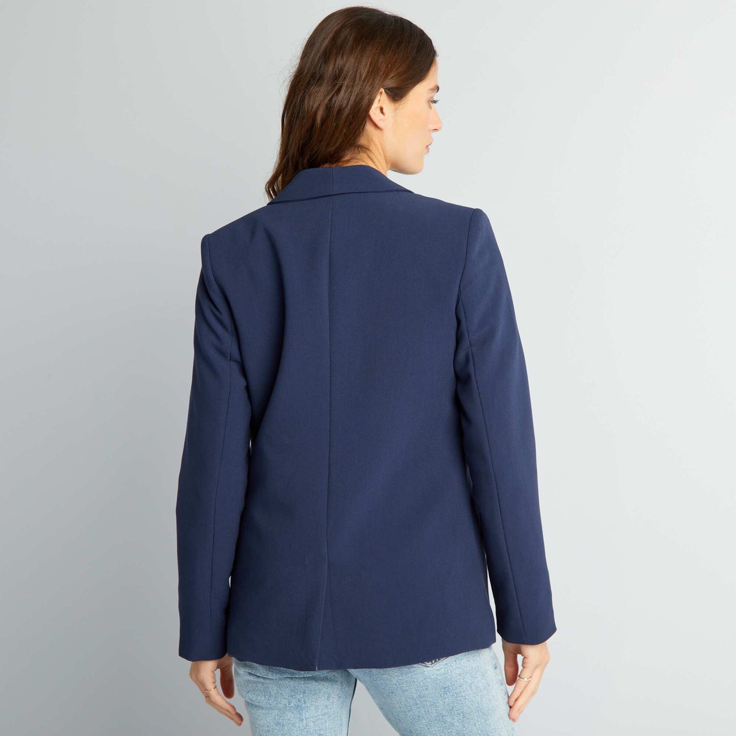 Veste blazer mi-longue Bleu marine