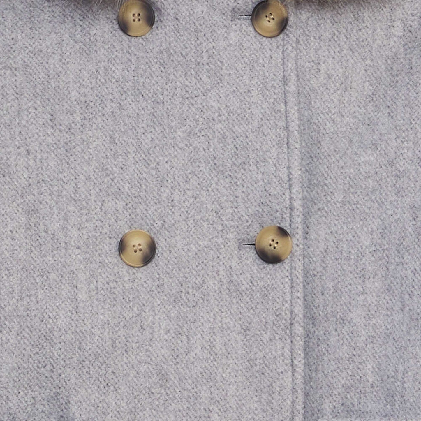 Manteau à capuche façon lainage Gris