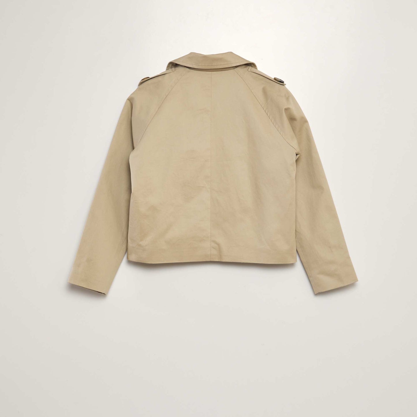 Trench court en twill Camel