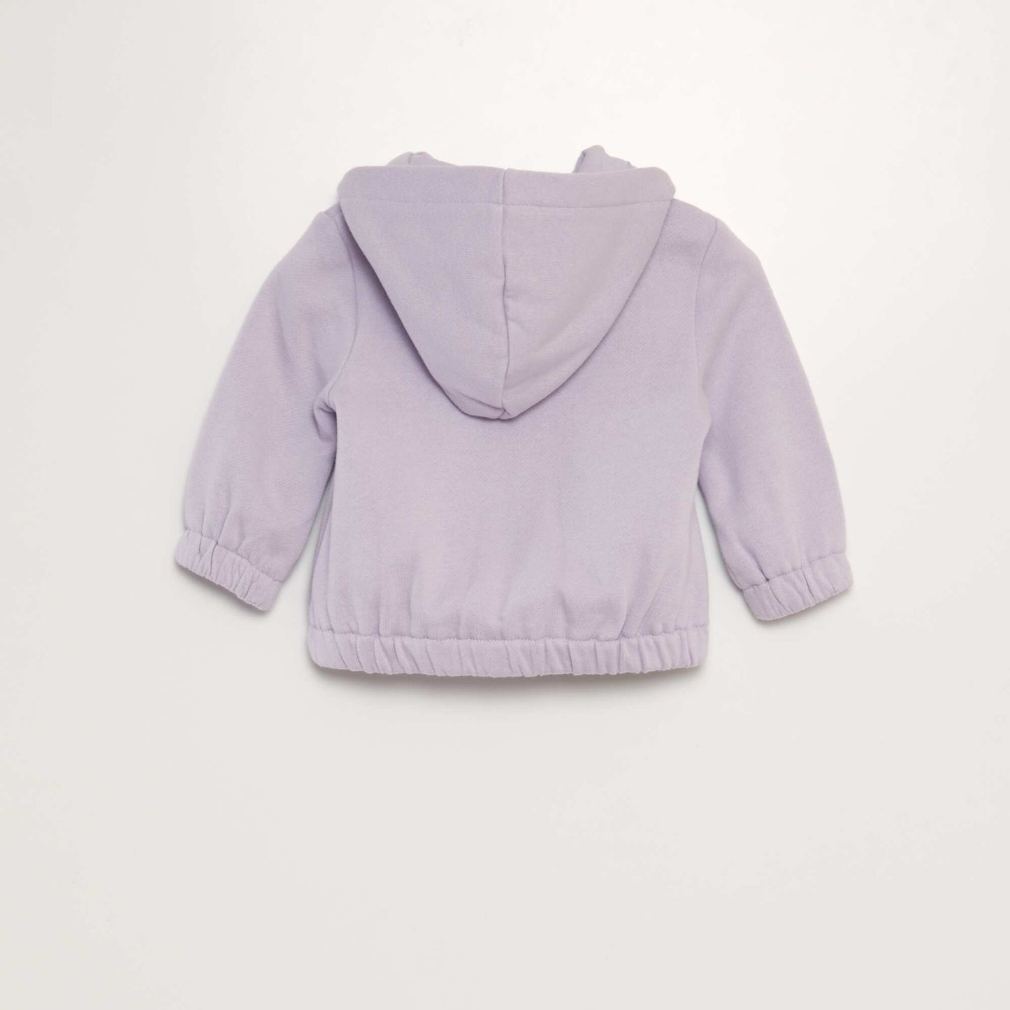 Sweat à capuche zippé en molleton chaud Violet