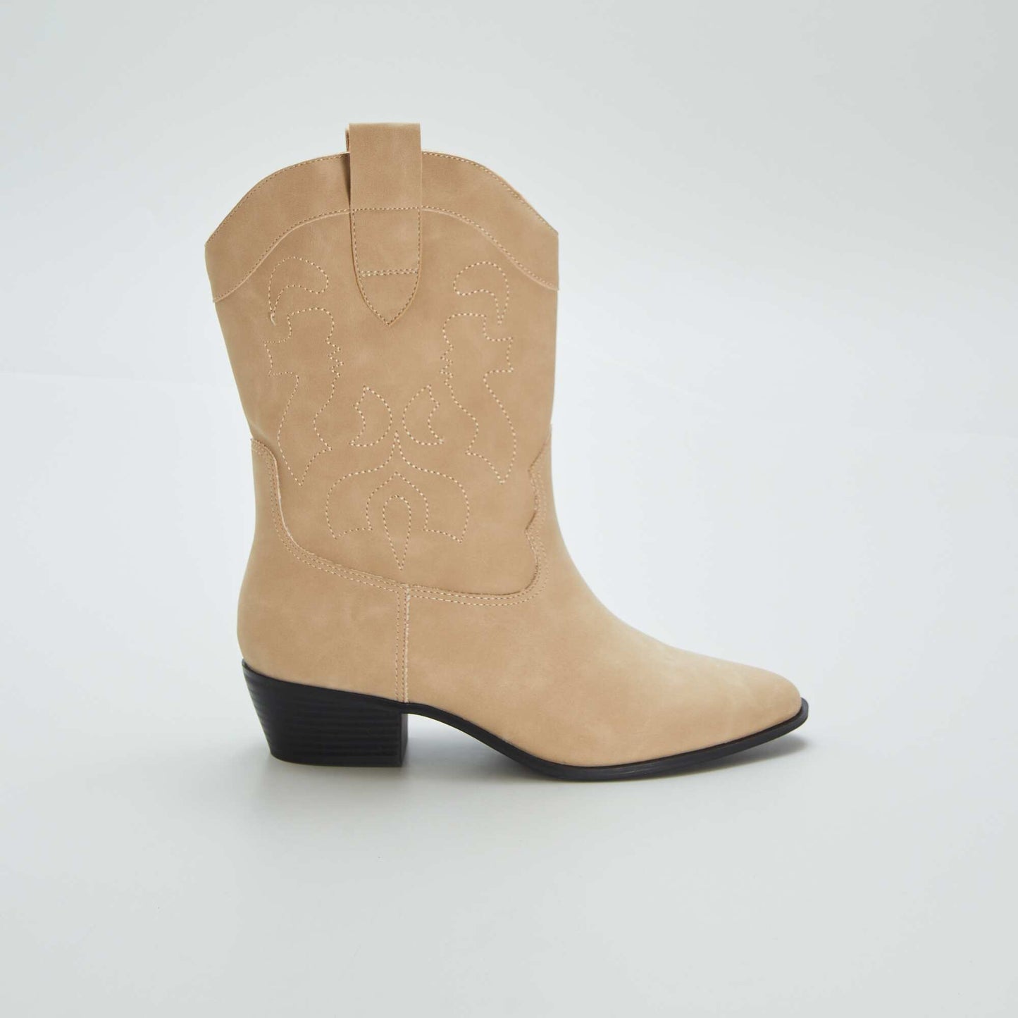 Boots style western Beige