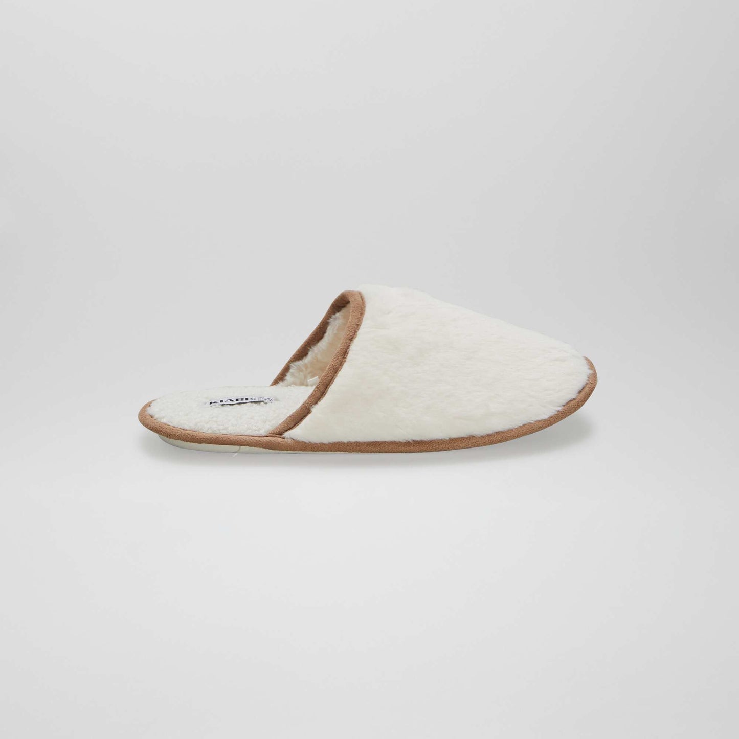 Chaussons mules beige