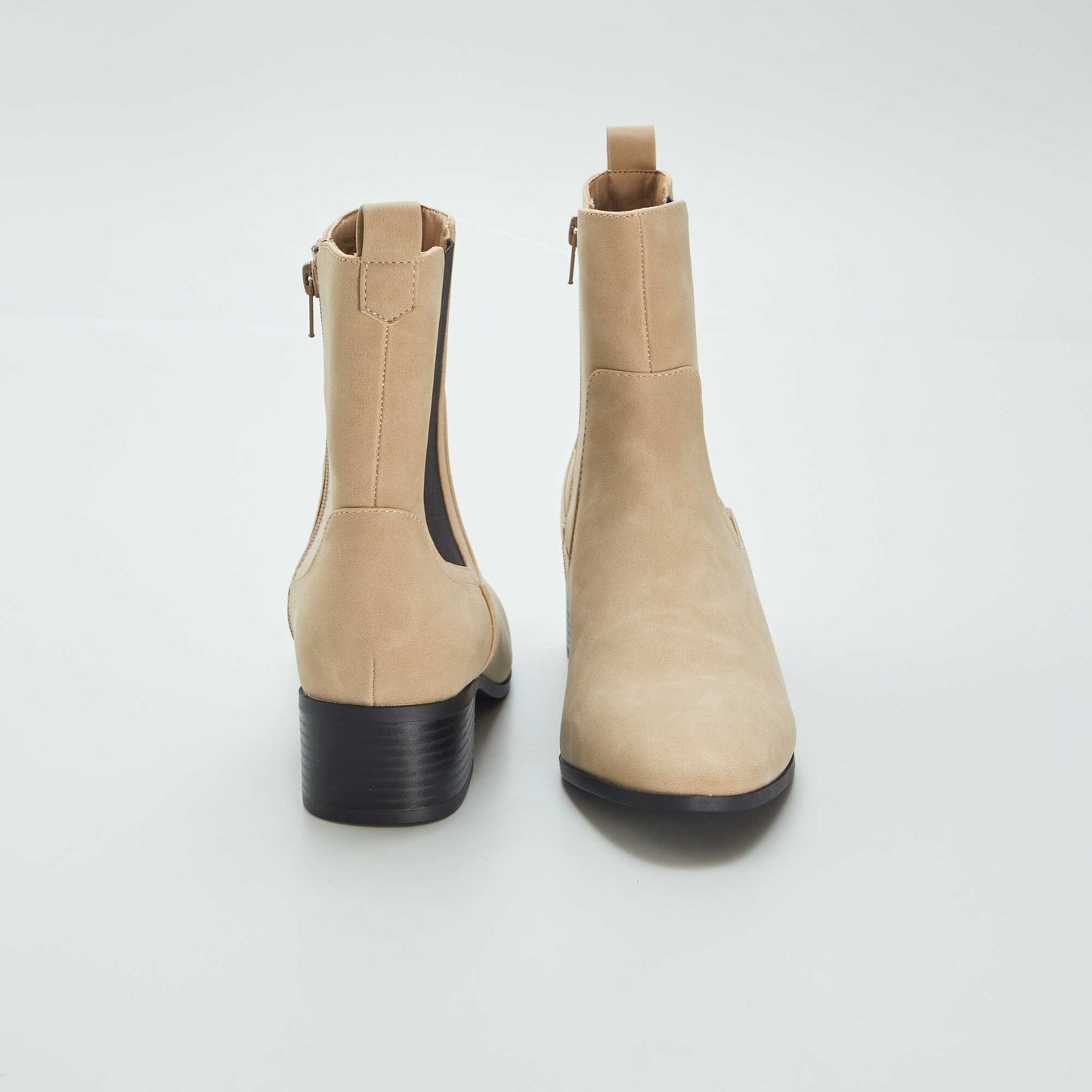 Bottines esprit western Beige