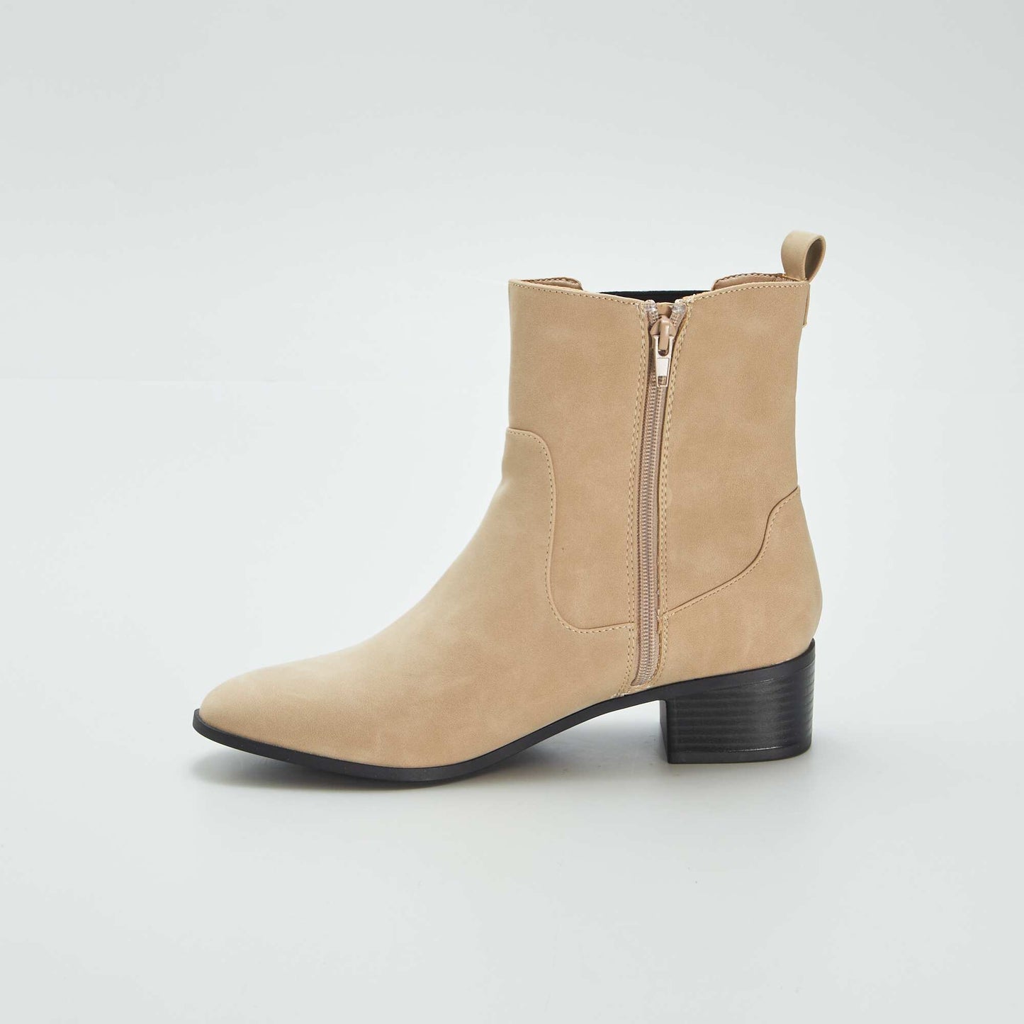 Bottines esprit western Beige